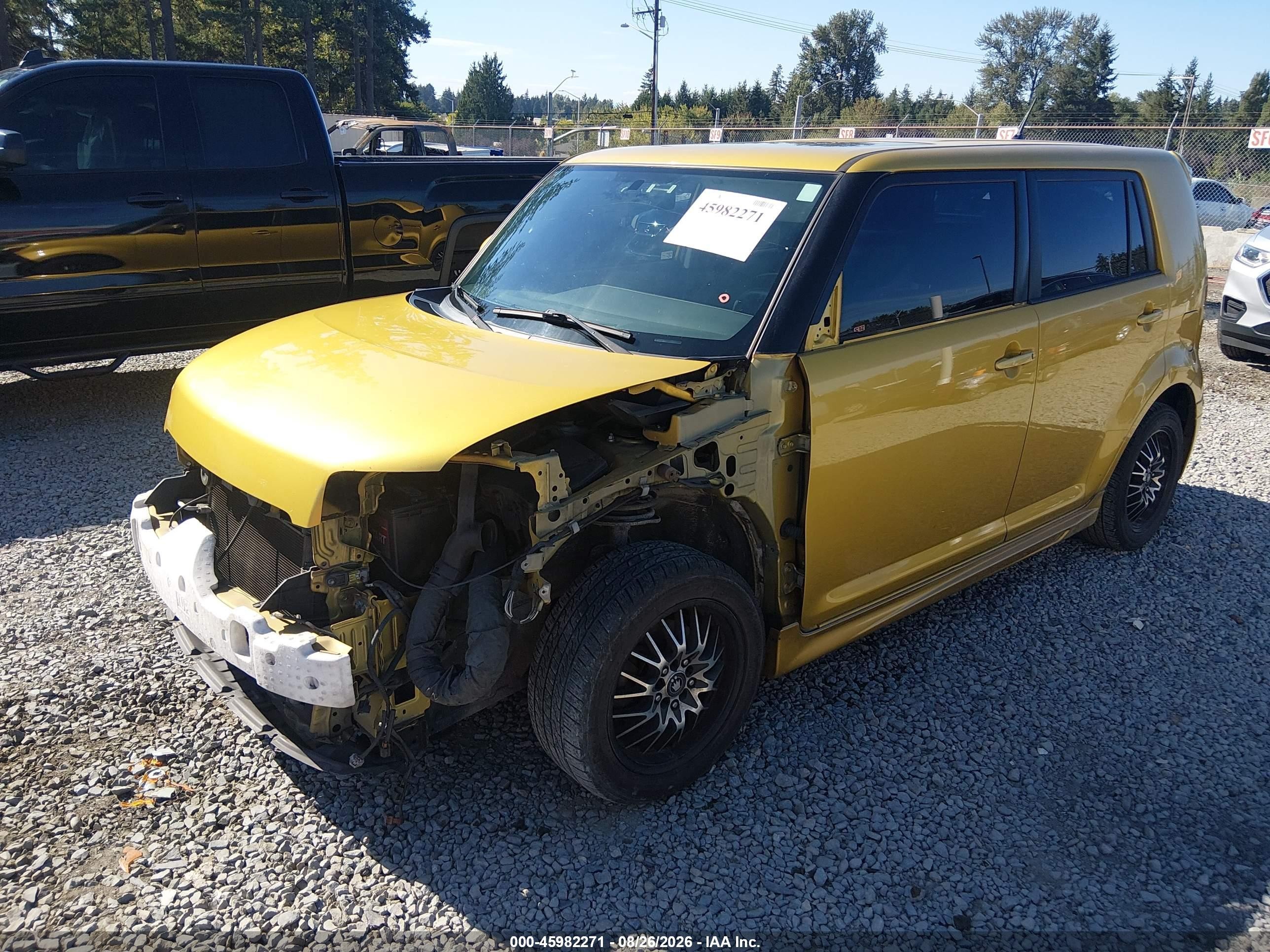2008 Scion xB VIN JTLKE50E381055975 IAAI salvage auction — Front End, Bill Of Sale (Washington), sold $275 on 2026-09-12 (photo 2)
