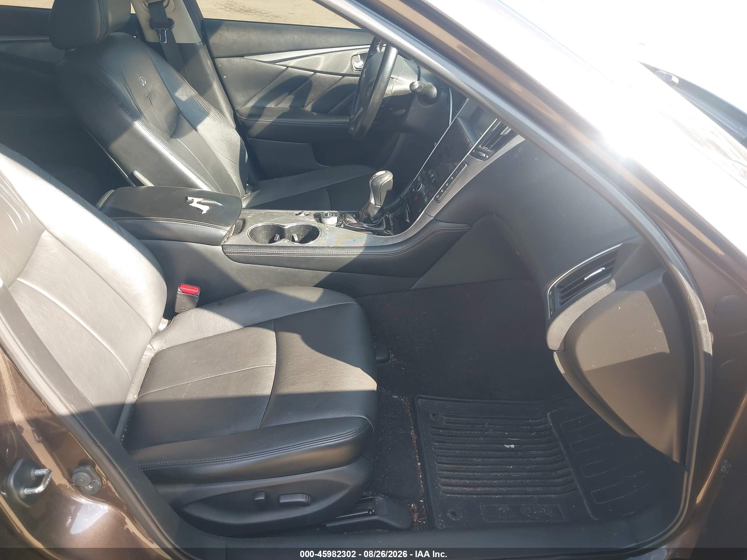 2014 Infiniti Q50 VIN JN1BV7AP3EM691767 IAAI salvage auction — Normal Wear, Clear (Maryland), sold $875 on 2026-09-08 (photo 5)