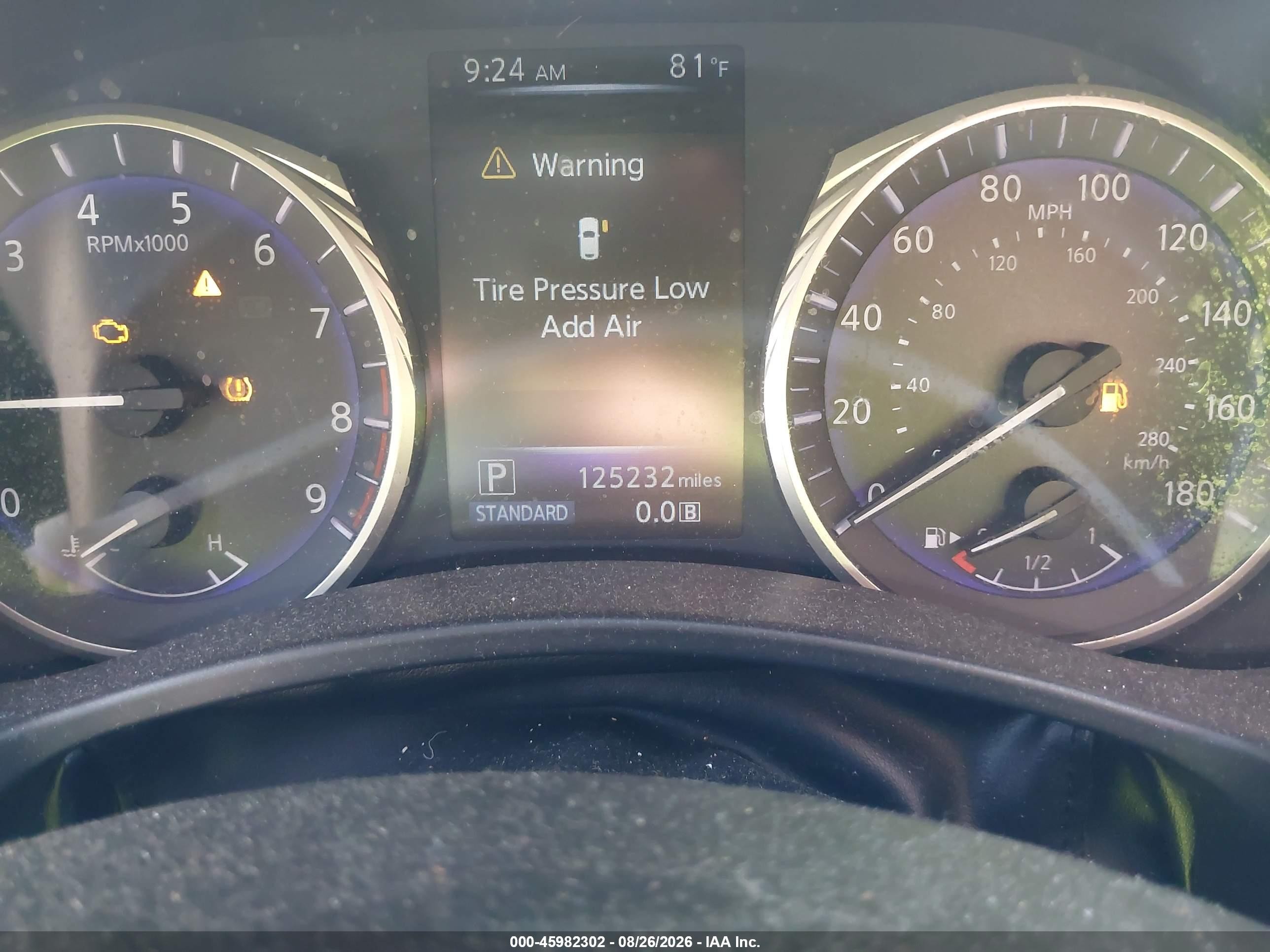 2014 Infiniti Q50 VIN JN1BV7AP3EM691767 IAAI salvage auction — Normal Wear, Clear (Maryland), sold $875 on 2026-09-08 (photo 7)