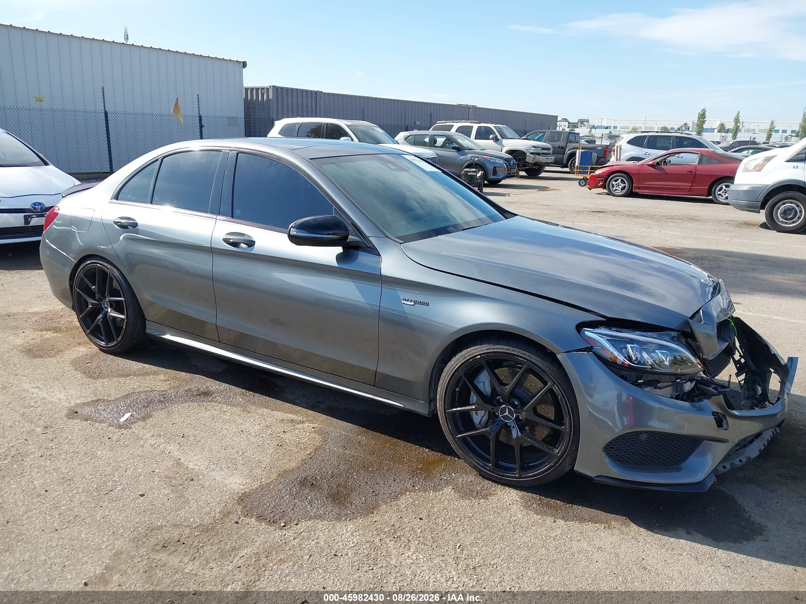 2018 Mercedes-Benz C-Class VIN 55SWF6EB8JU267250 — IAAI salvage auction photo