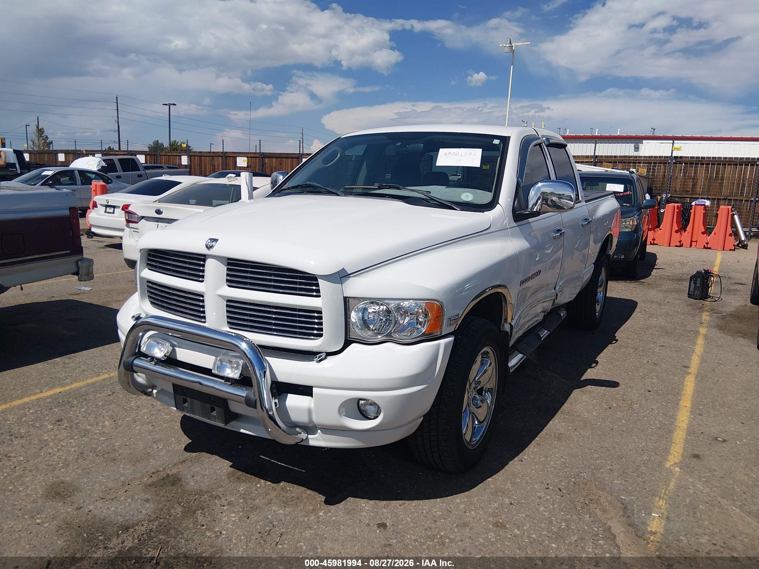 2005 Dodge Ram 1500 VIN 1D7HU18DX5J575489 IAAI salvage auction — Front End, Salvage (Colorado), sold $2,350 on 2026-10-03 (photo 2)