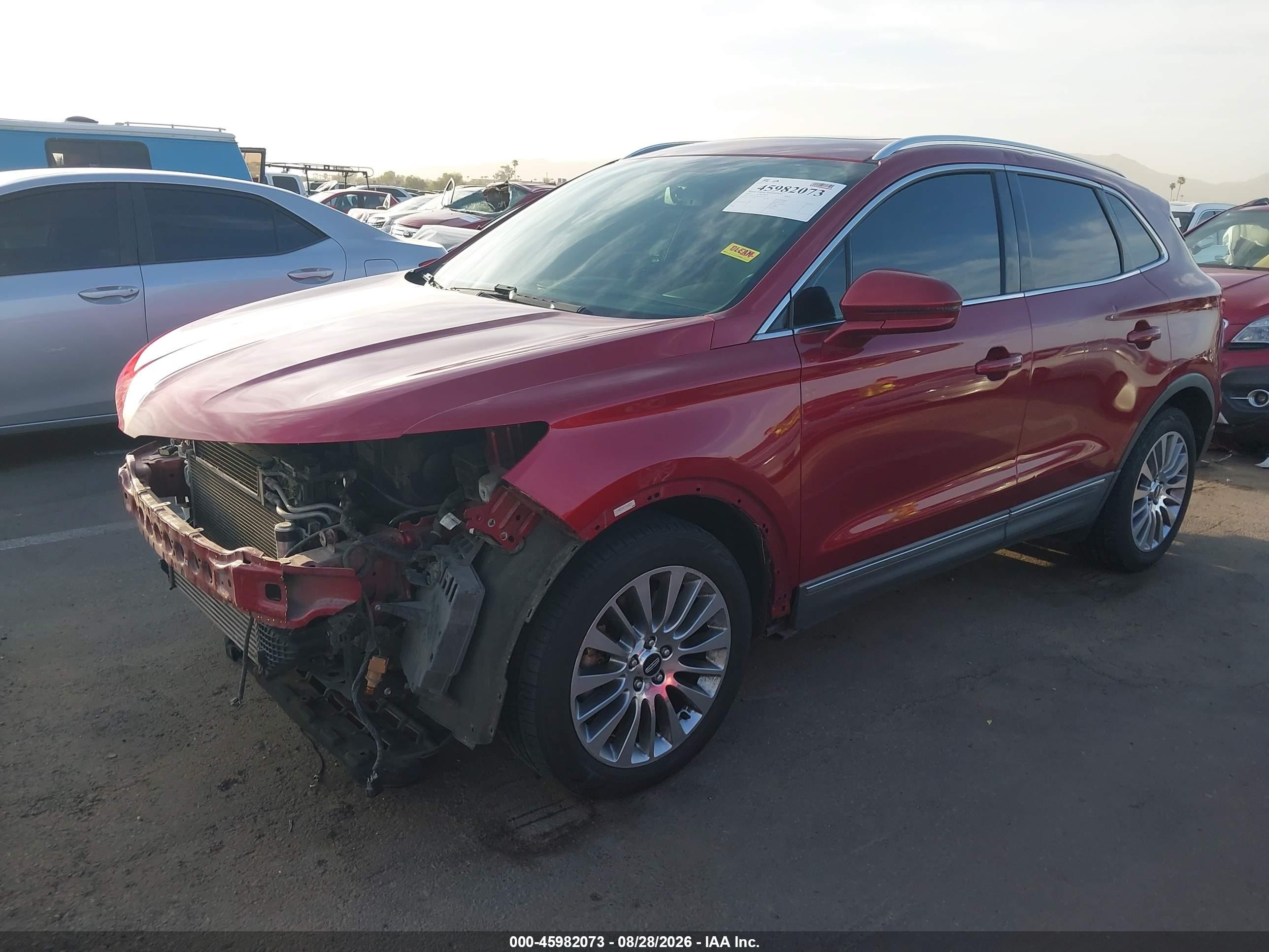 2015 Lincoln Mkc VIN 5LMCJ1A97FUJ32339 IAAI salvage auction — Front End, Salvage (Arizona), sold $1,100 on 2026-09-12 (photo 2)
