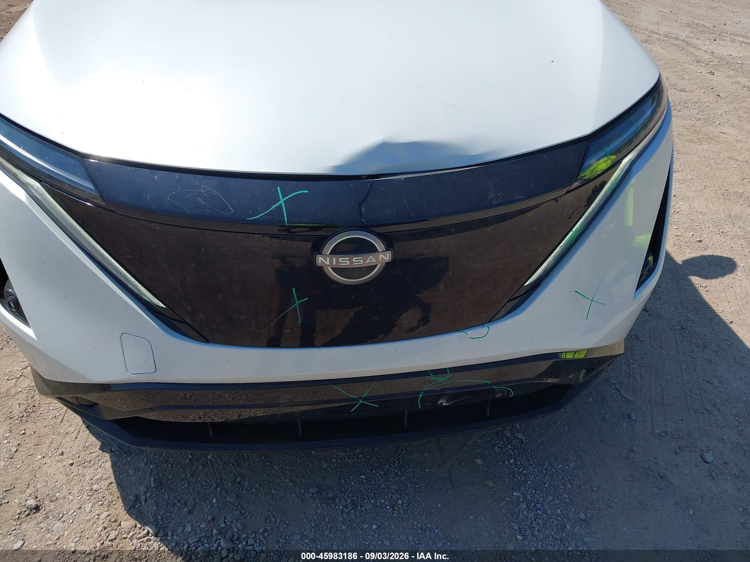 2025 Nissan Ariya VIN JN8AF0BE9SM460981 IAAI salvage auction — Front End, Salvage (Tennessee), sold $16,800 on 2026-10-02 (photo 6)