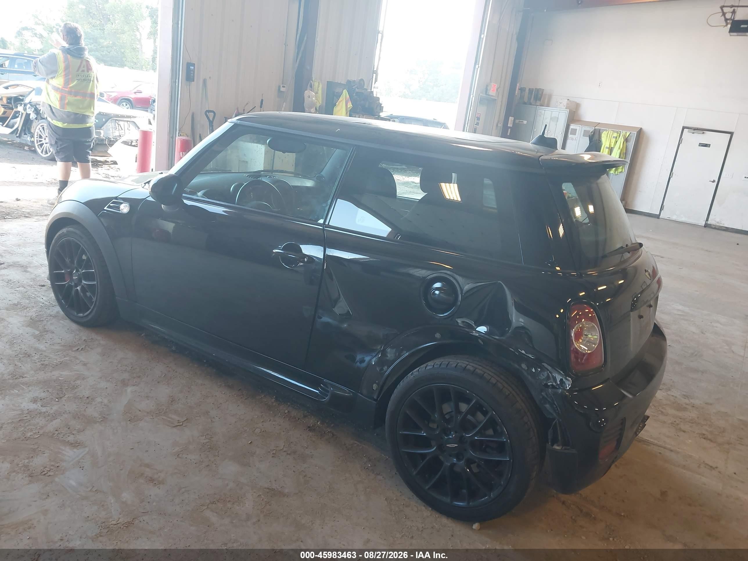 2012 Mini John Cooper Works VIN WMWSV9C56CT499117 IAAI salvage auction — Side, Clear (Michigan), sold $1,350 on 2026-09-11 (photo 3)