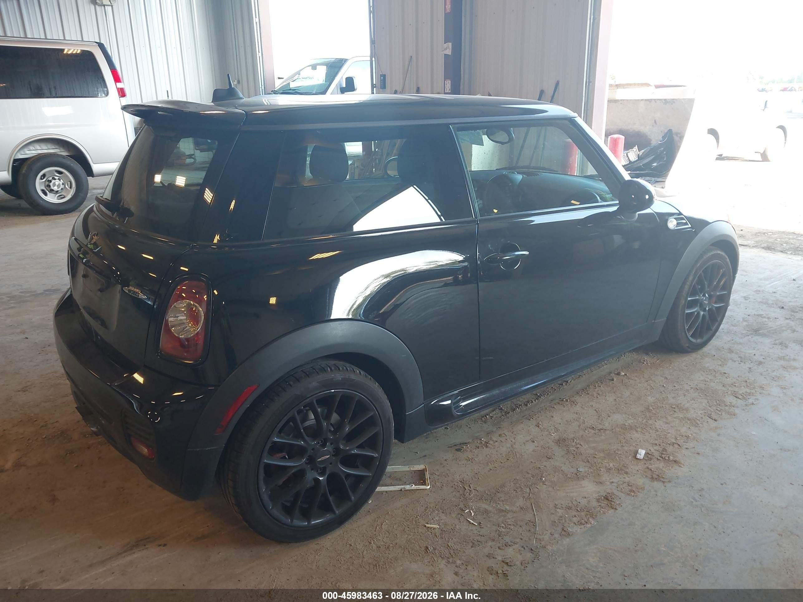 2012 Mini John Cooper Works VIN WMWSV9C56CT499117 IAAI salvage auction — Side, Clear (Michigan), sold $1,350 on 2026-09-11 (photo 4)