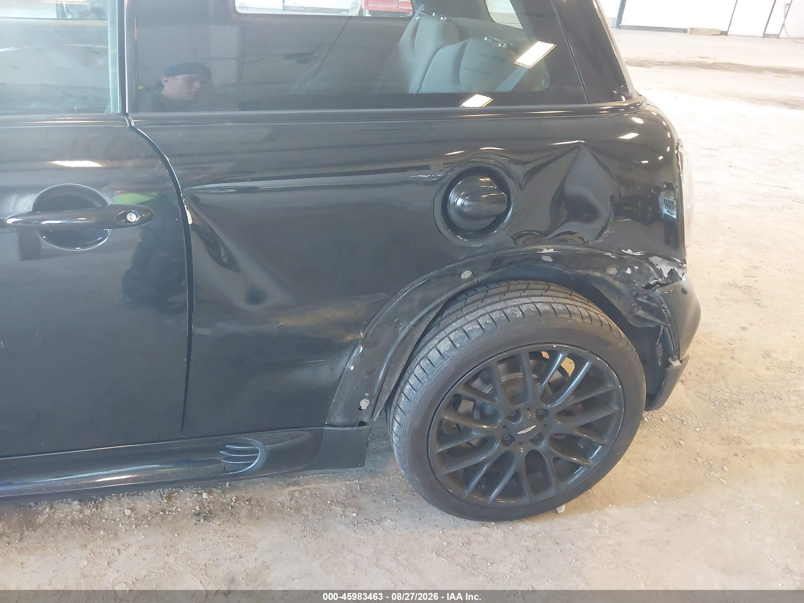 2012 Mini John Cooper Works VIN WMWSV9C56CT499117 IAAI salvage auction — Side, Clear (Michigan), sold $1,350 on 2026-09-11 (photo 6)