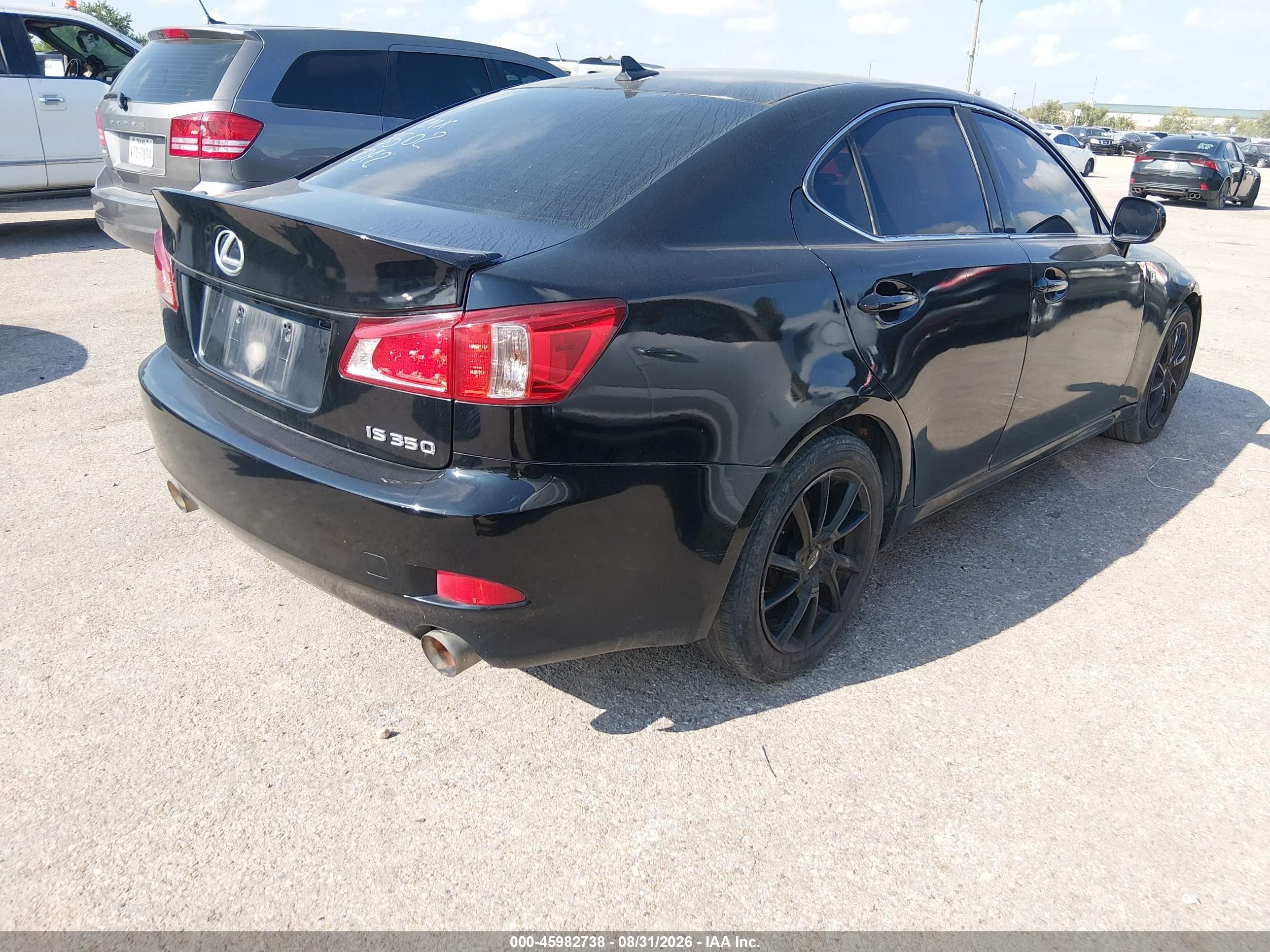 2011 Lexus Is 350 VIN JTHBE5C25B5027042 IAAI salvage auction — Normal Wear, Original (Texas), sold $2,950 on 2026-09-27 (photo 4)