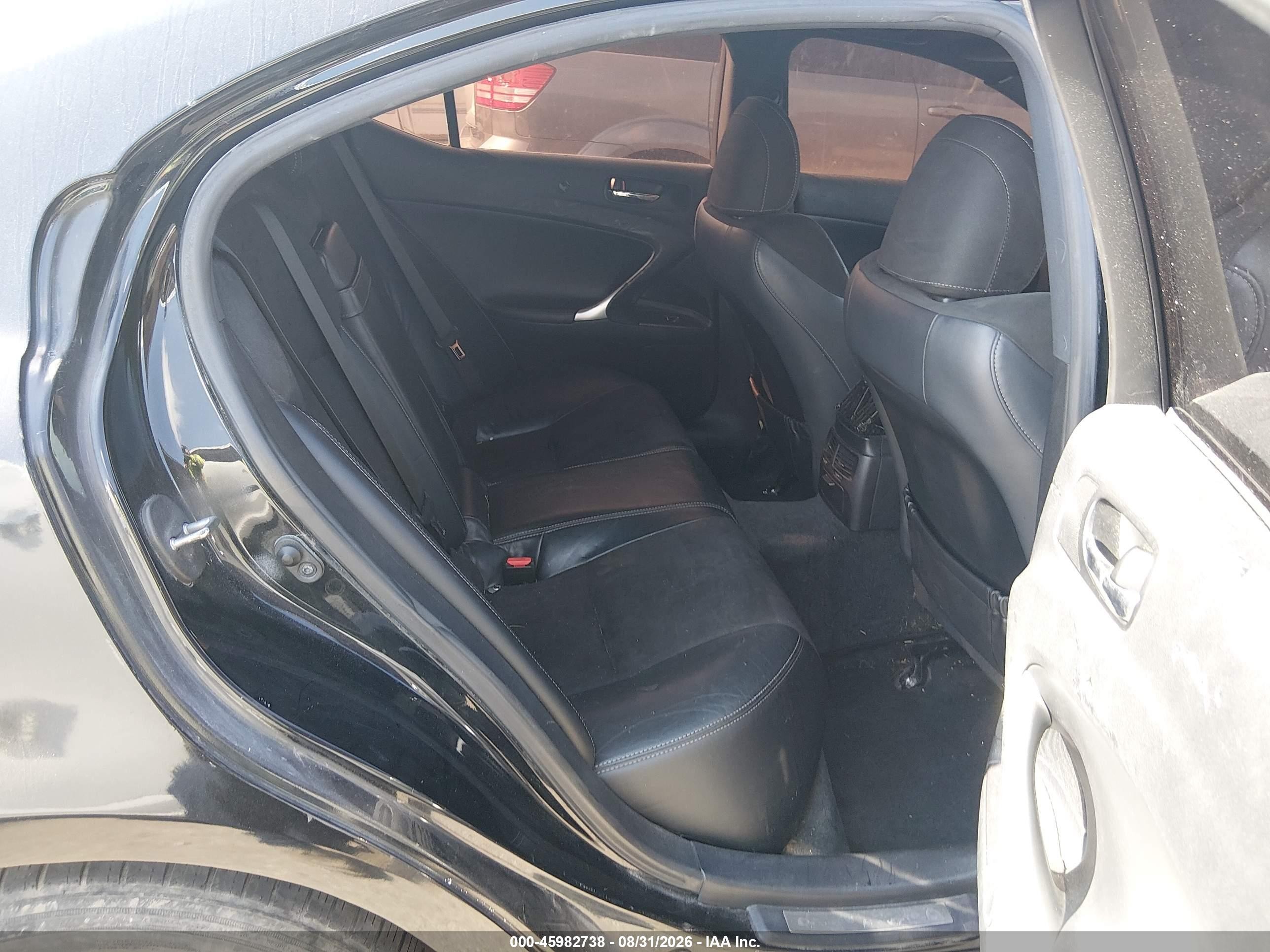 2011 Lexus Is 350 VIN JTHBE5C25B5027042 IAAI salvage auction — Normal Wear, Original (Texas), sold $2,950 on 2026-09-27 (photo 8)
