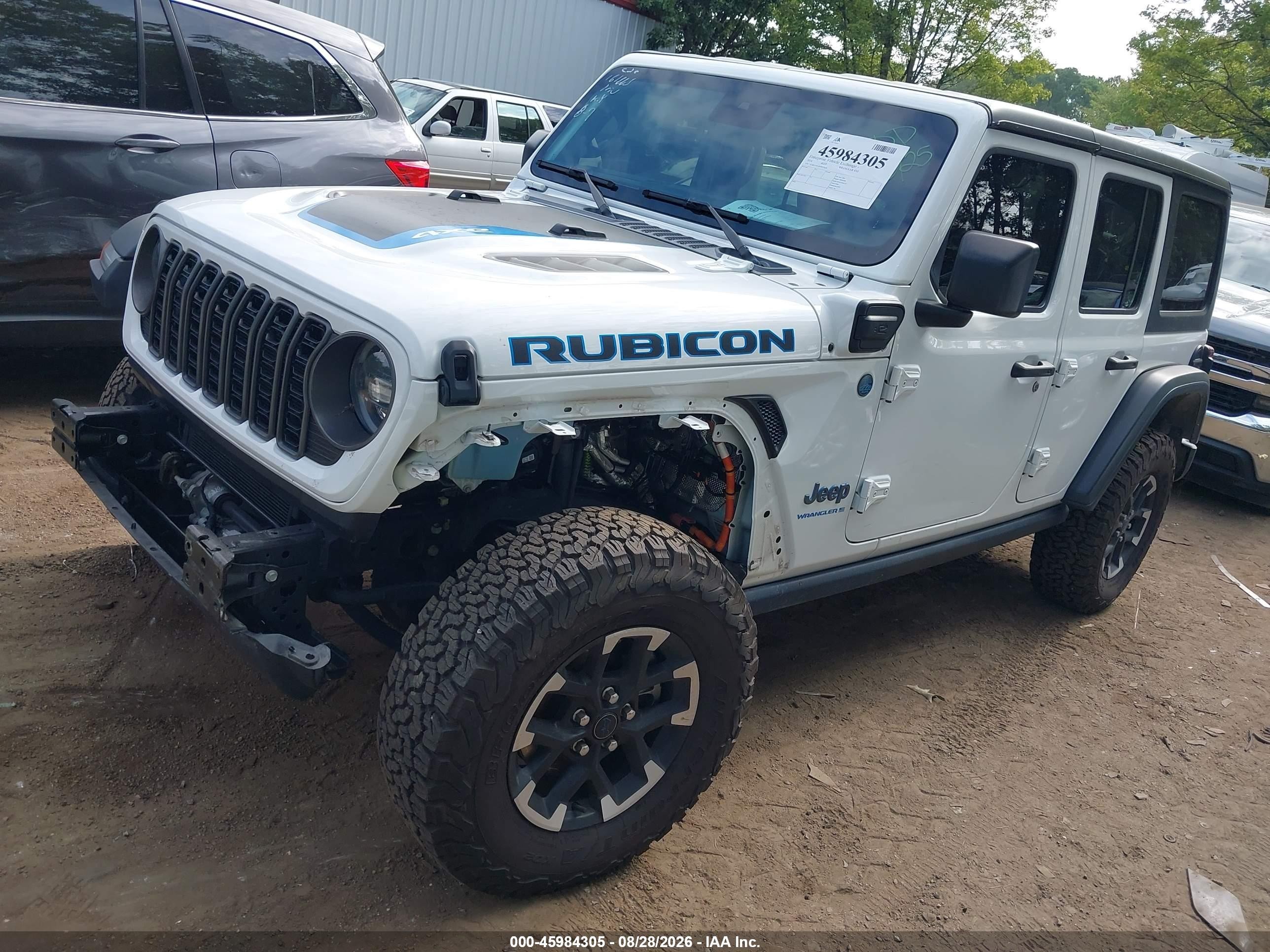 2024 Jeep Wrangler VIN 1C4RJXR63RW223650 IAAI salvage auction — Front End, Enterprise Vehicles Clear Only (Florida), sold $24,500 on 2026-08-30 (photo 2)