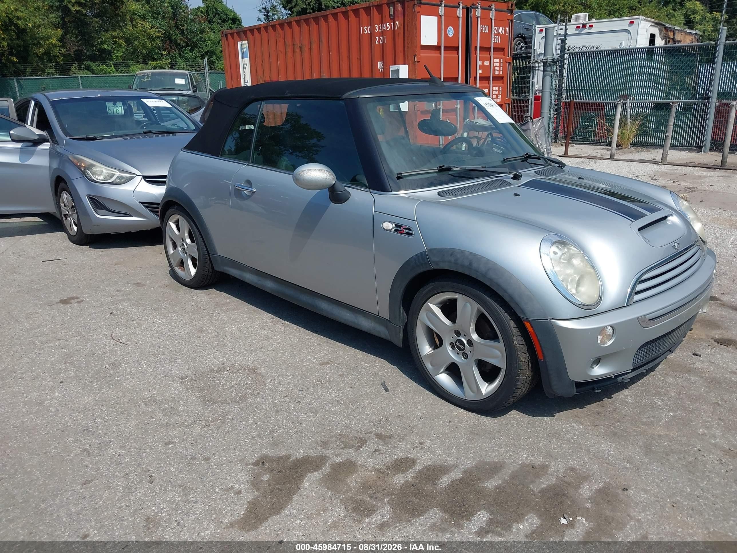 2007 Mini Cooper VIN WMWRH33587TJ43759 IAAI salvage auction — Normal Wear, Clear (Maryland), sold $350 on 2026-09-03 (photo 1)