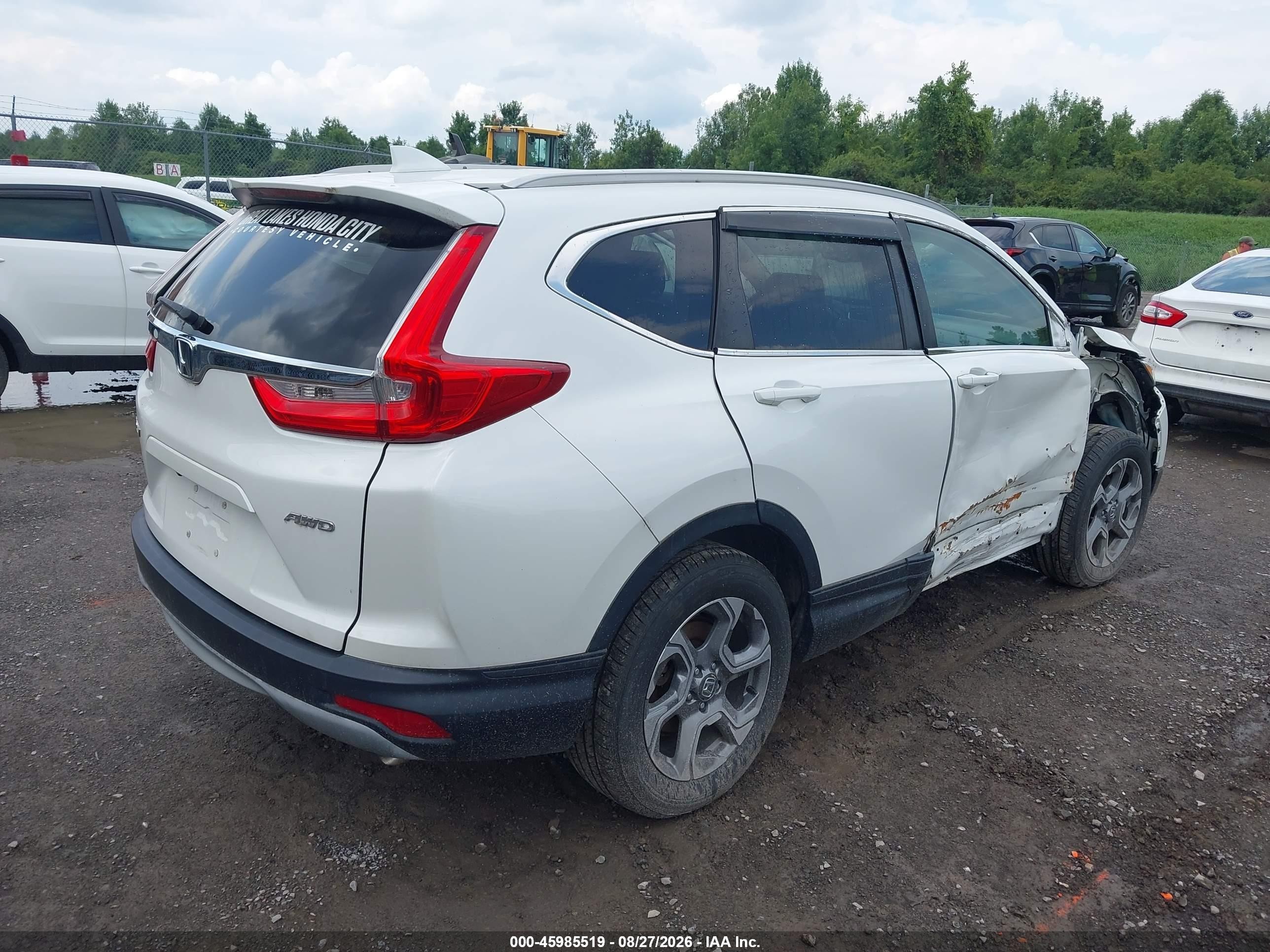 2019 Honda Cr-v VIN 2HKRW2H80KH624642 IAAI salvage auction — Side, Mv-907A (New York), sold $8,050 on 2026-10-08 (photo 4)