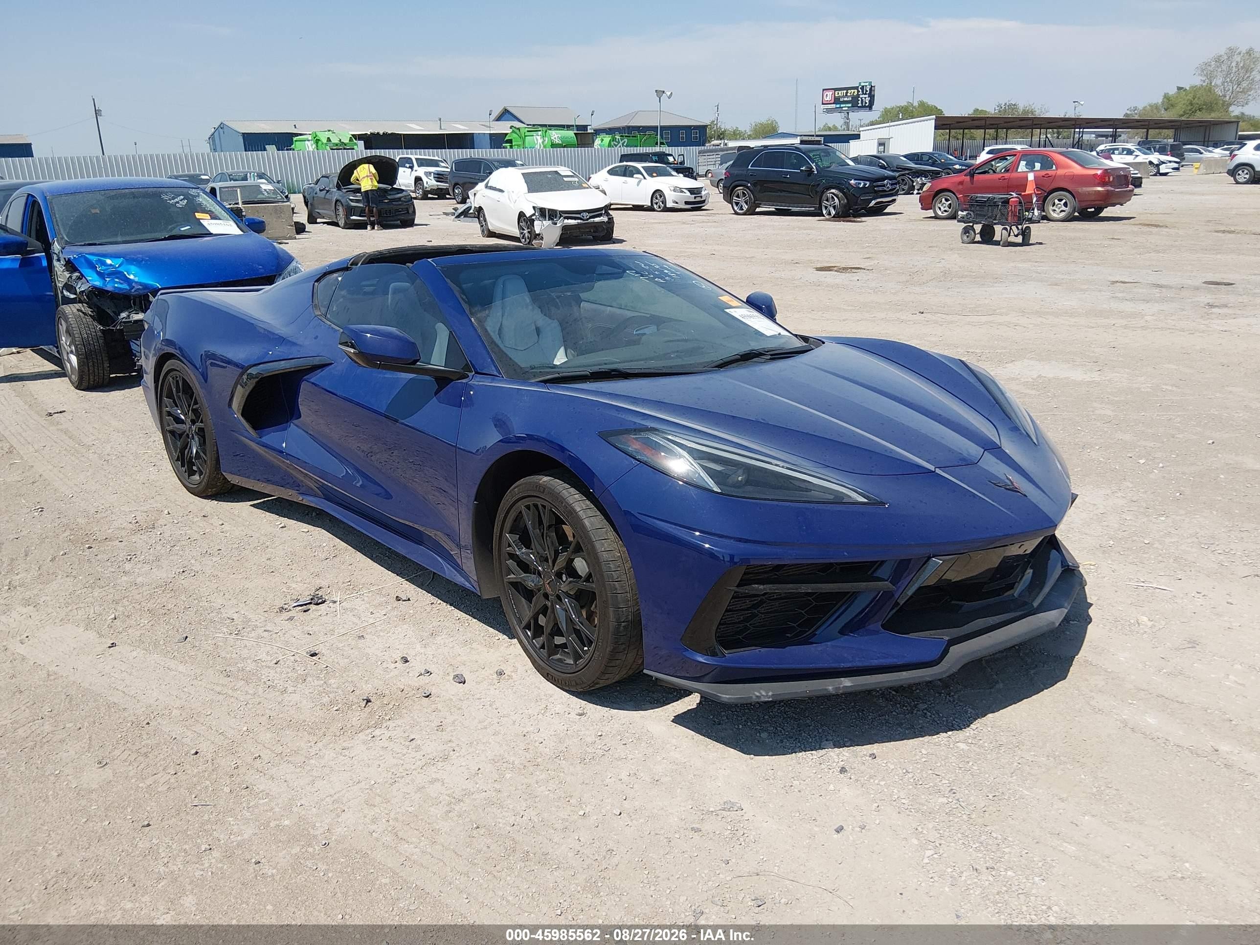 2025 Chevrolet Corvette Stingray VIN 1G1YA2D43S5105882 — IAAI salvage auction photo