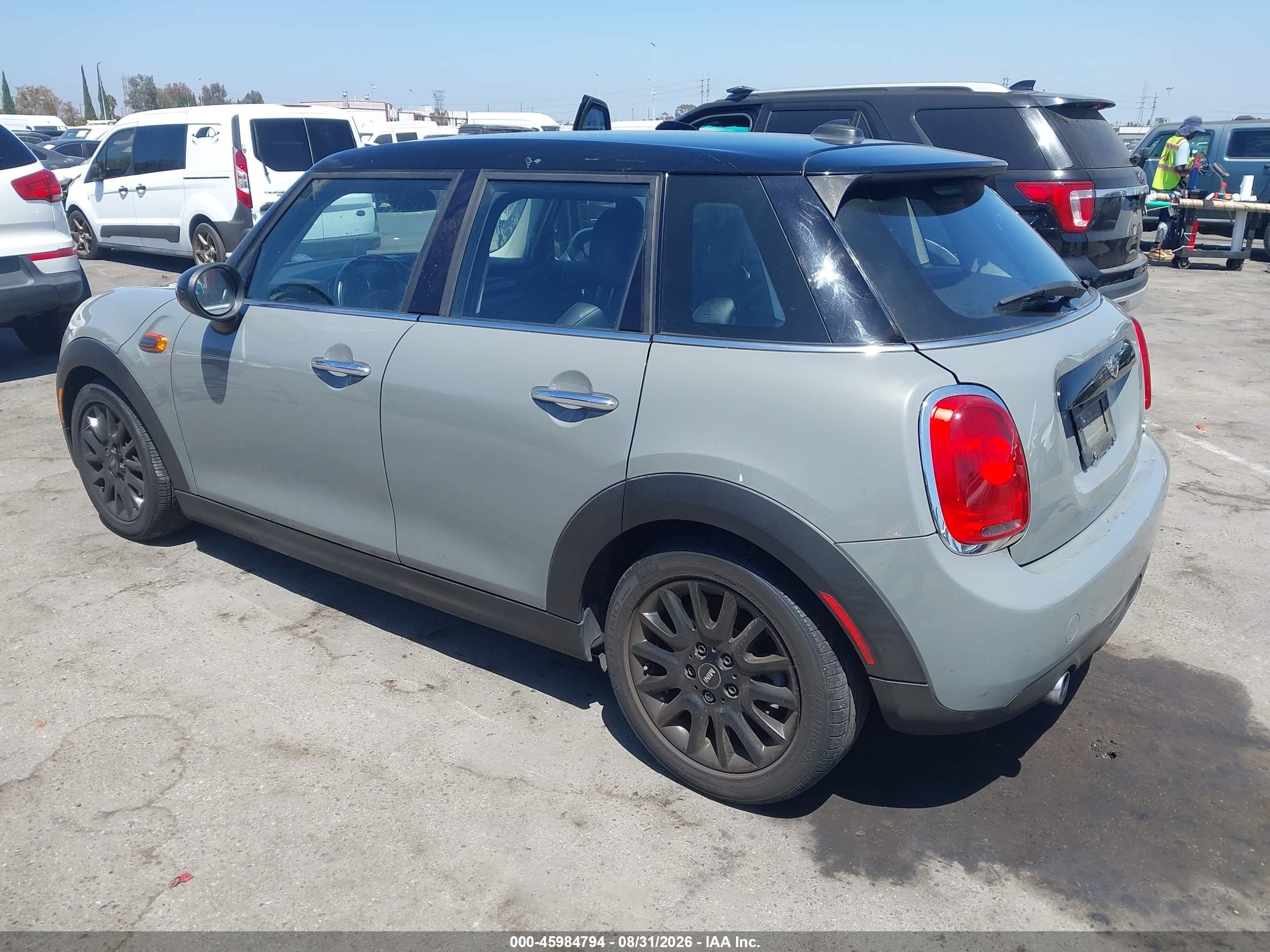 2016 Mini Hardtop VIN WMWXU1C50G2D12950 IAAI salvage auction — Front End, Salvage (California), sold $1,450 on 2026-09-13 (photo 3)