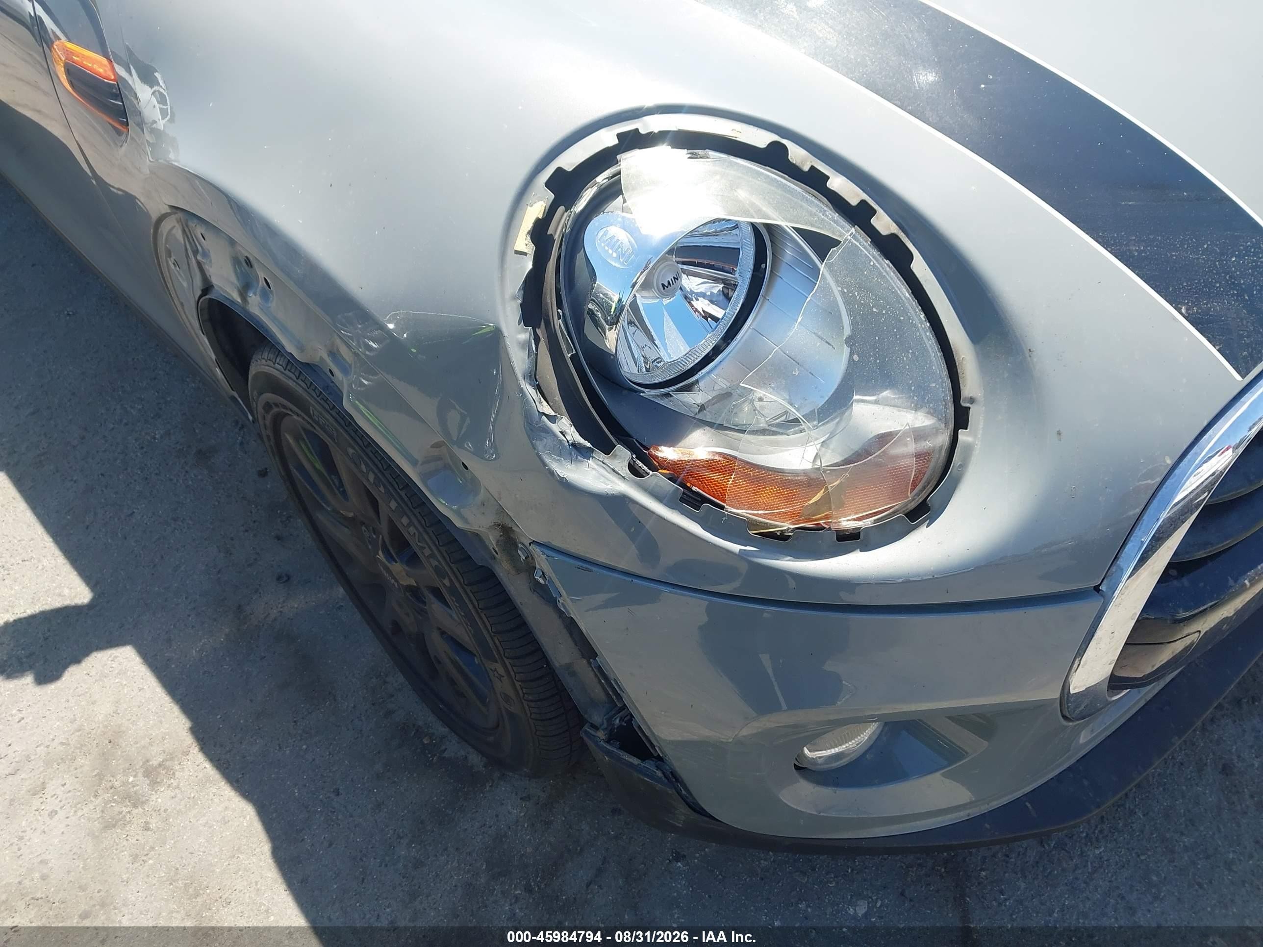 2016 Mini Hardtop VIN WMWXU1C50G2D12950 IAAI salvage auction — Front End, Salvage (California), sold $1,450 on 2026-09-13 (photo 6)
