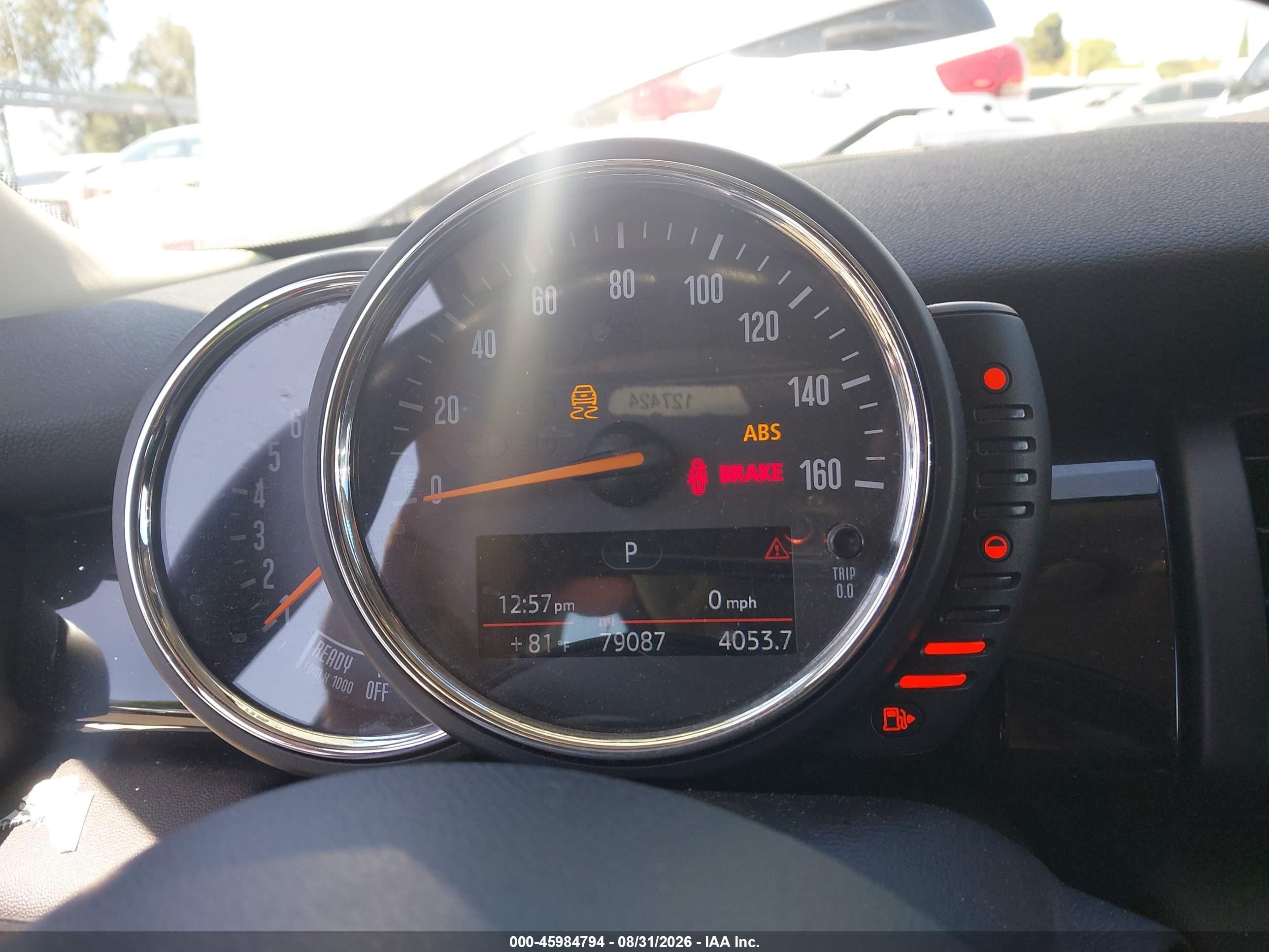 2016 Mini Hardtop VIN WMWXU1C50G2D12950 IAAI salvage auction — Front End, Salvage (California), sold $1,450 on 2026-09-13 (photo 7)