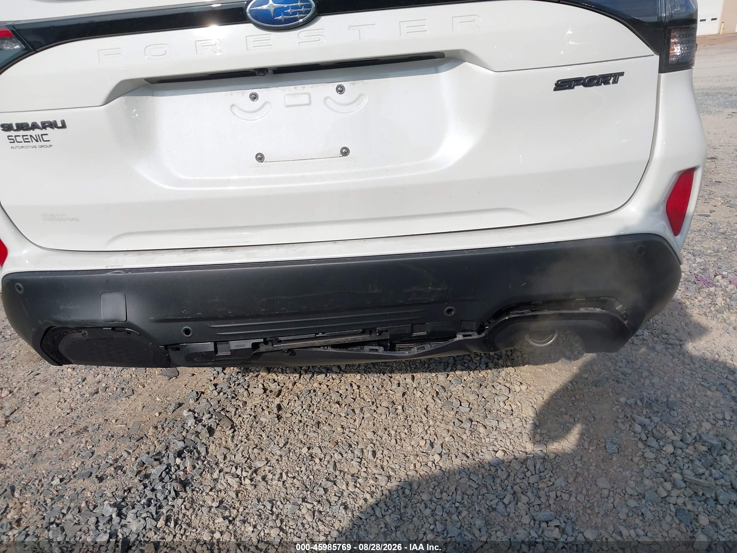 2026 Subaru Forester VIN 4S4SLDH65T3082693 IAAI salvage auction — Rear End, Salvage (North Carolina), sold $16,700 on 2026-09-10 (photo 6)