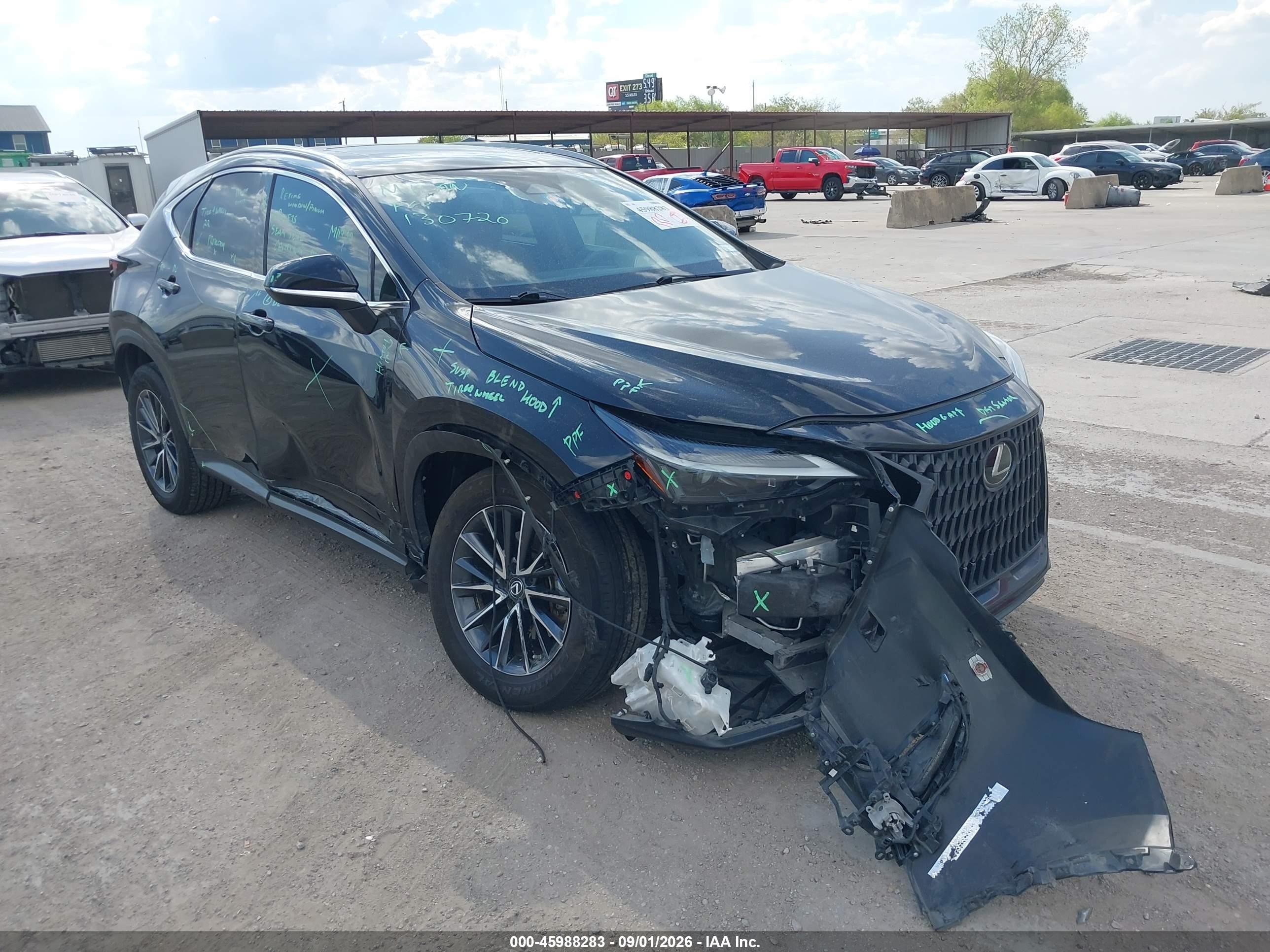2023 Lexus NX 350 VIN 2T2GGCEZ8PC017790 — IAAI salvage auction photo