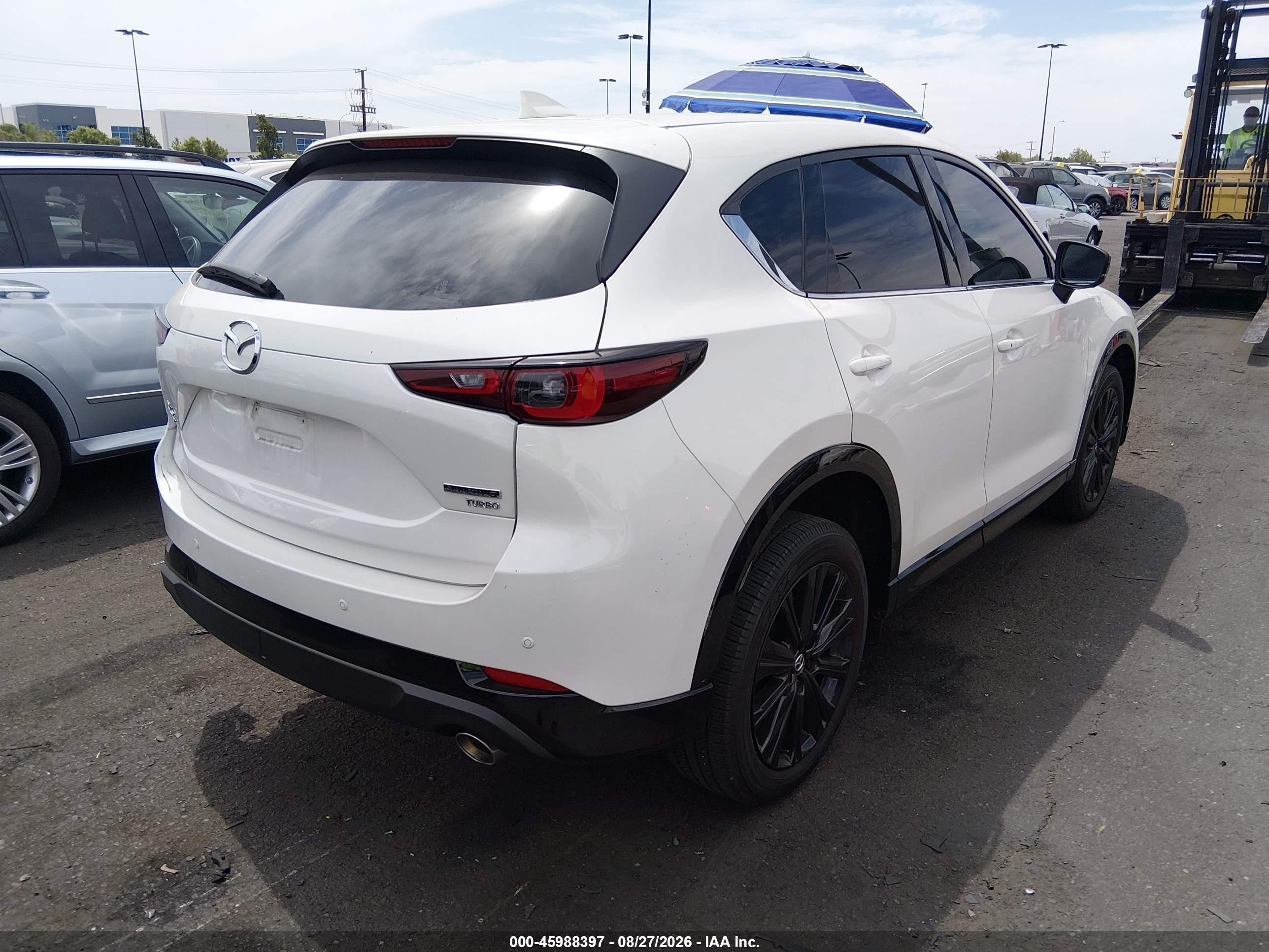 2025 Mazda Cx-5 VIN JM3KFBDY2S0634827 IAAI salvage auction — Rear End, Salvage Certificate (California), sold $10,400 on 2026-09-13 (photo 4)