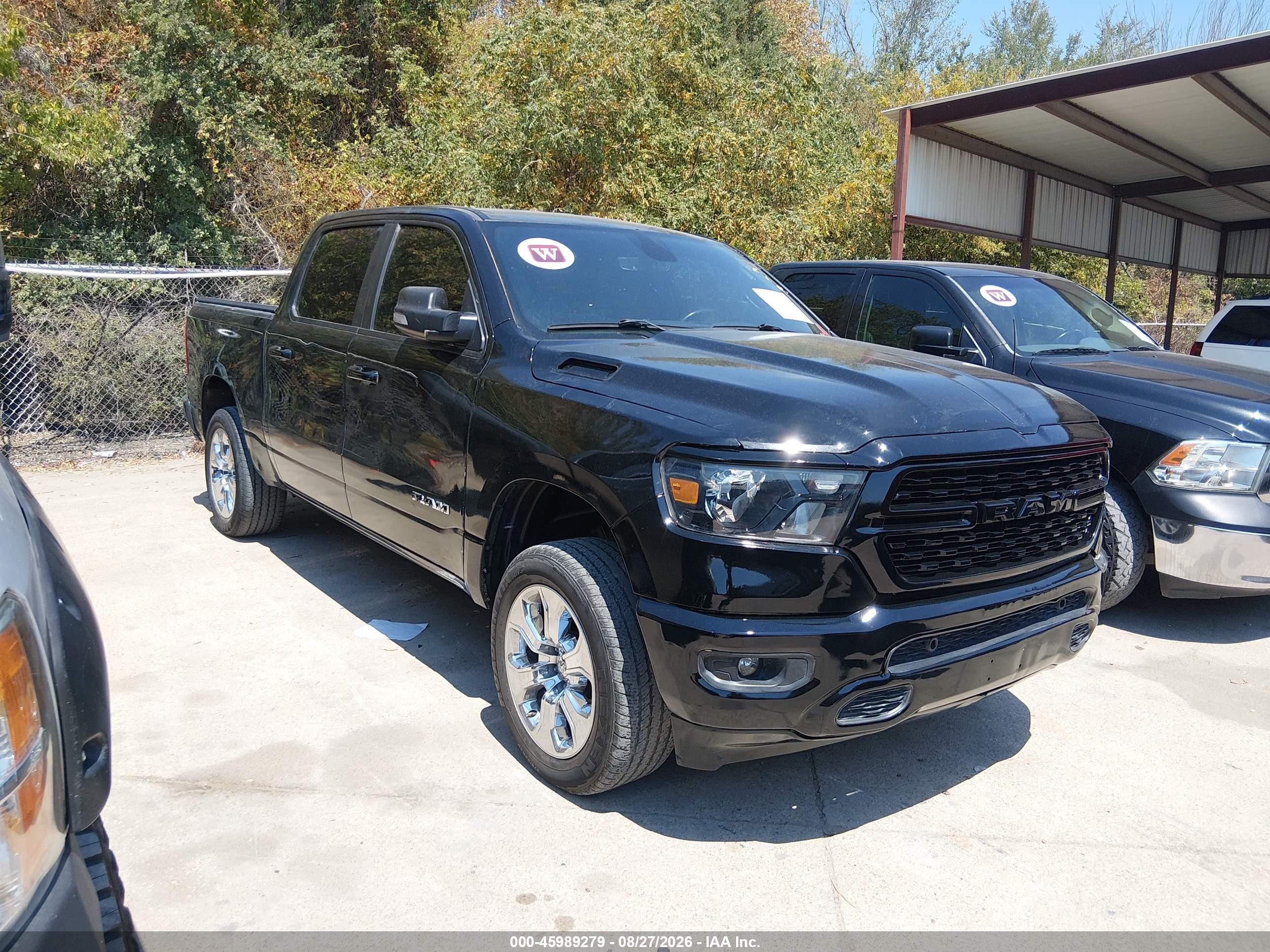 2021 Ram 1500 VIN 1C6RREFT5MN630012 IAAI salvage auction — Theft, Original (Texas), sold $9,800 on 2026-10-04 (photo 1)