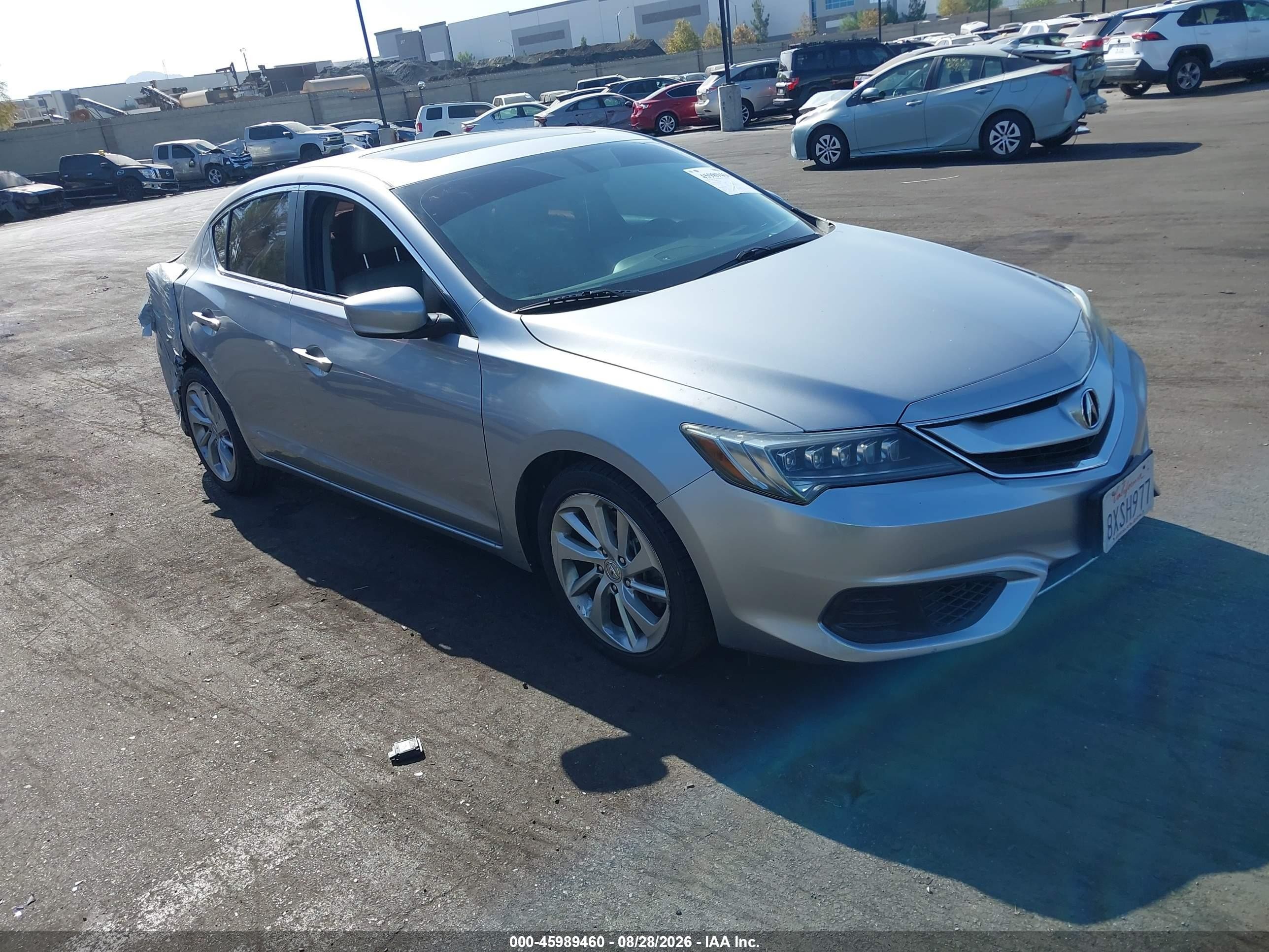 2017 Acura Ilx VIN 19UDE2F75HA001204 IAAI salvage auction — Rear End, Salvage Certificate (California), sold $3,350 on 2026-09-24 (photo 1)