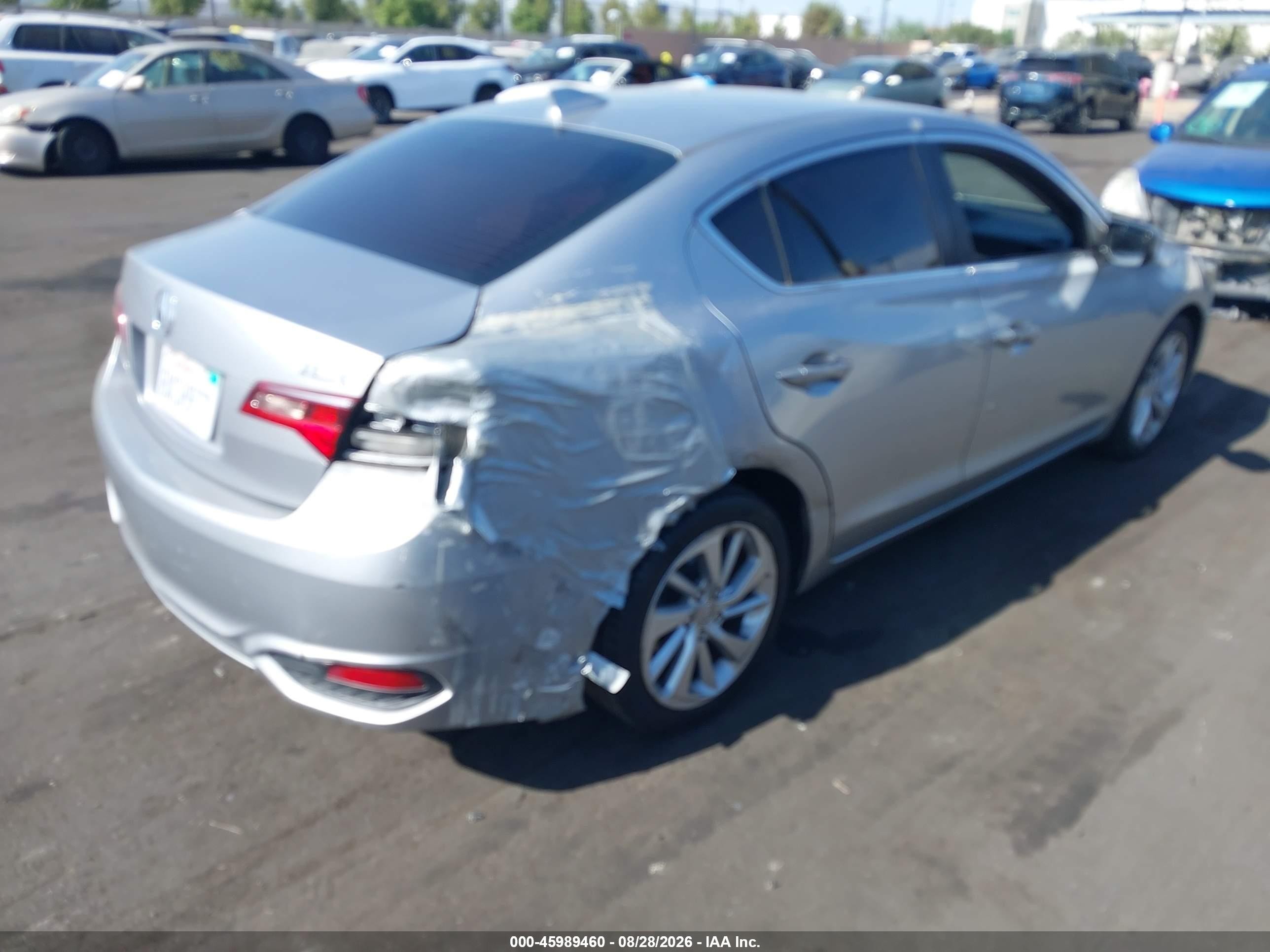 2017 Acura Ilx VIN 19UDE2F75HA001204 IAAI salvage auction — Rear End, Salvage Certificate (California), sold $3,350 on 2026-09-24 (photo 4)