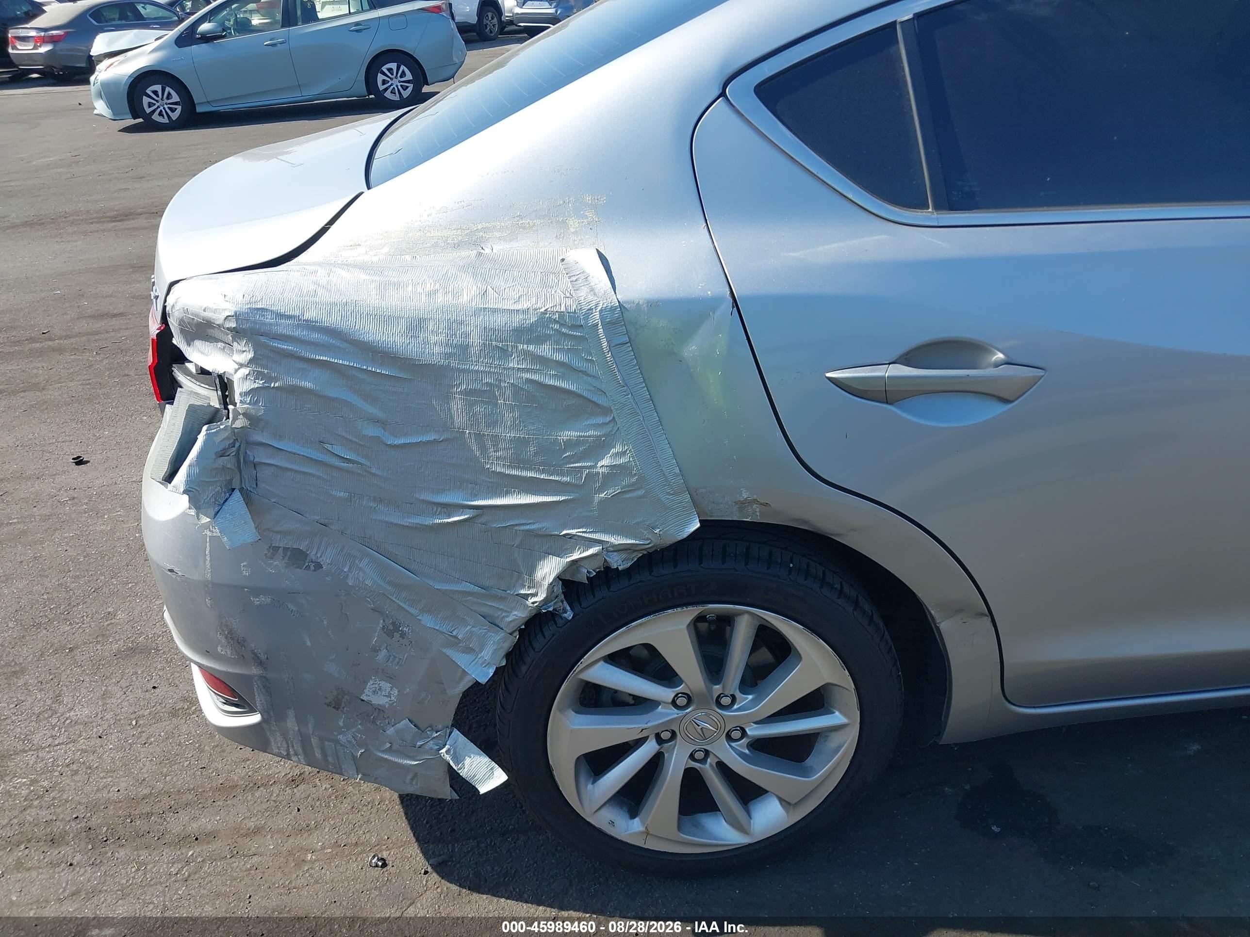 2017 Acura Ilx VIN 19UDE2F75HA001204 IAAI salvage auction — Rear End, Salvage Certificate (California), sold $3,350 on 2026-09-24 (photo 6)