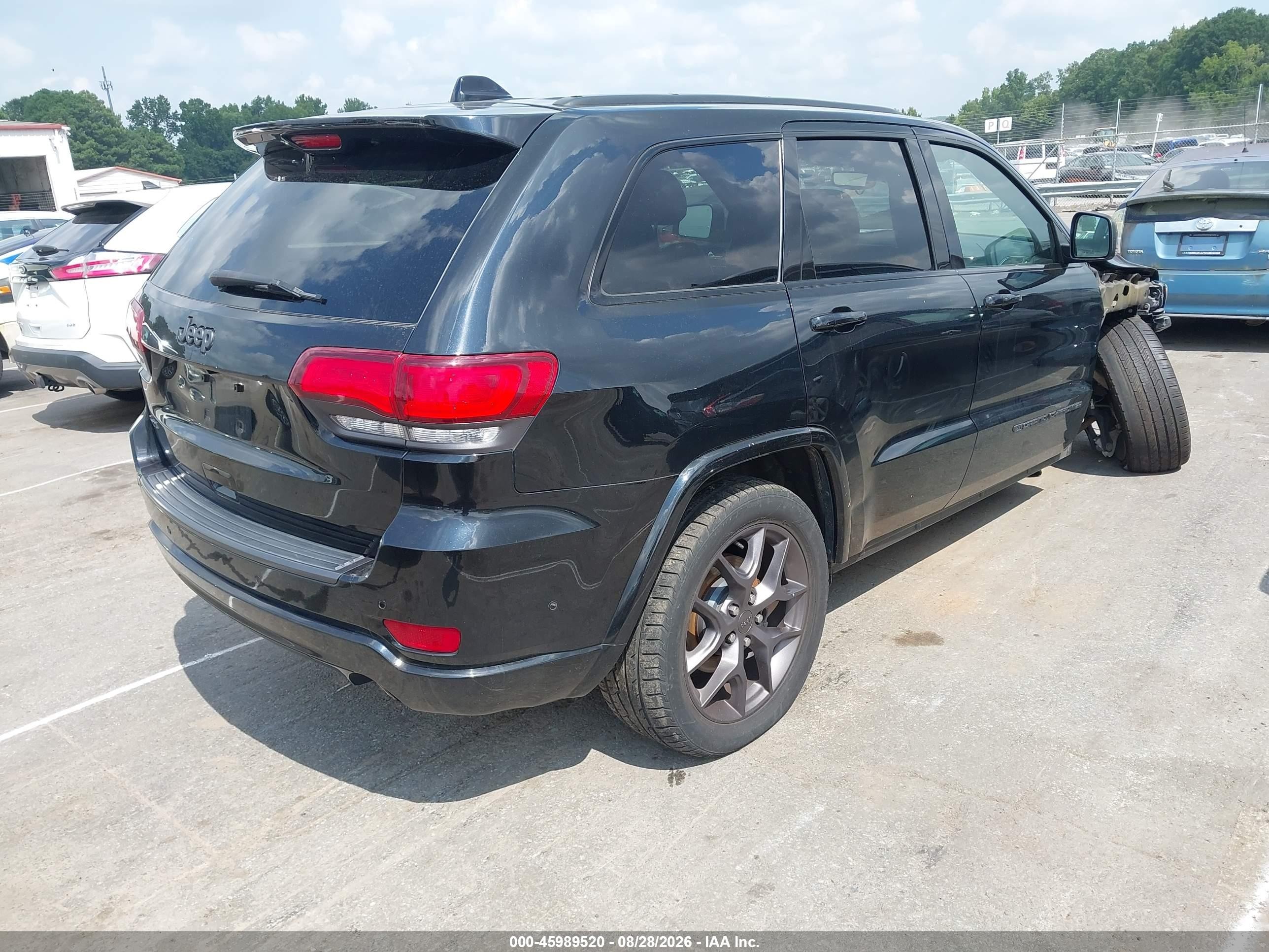 2021 Jeep Grand Cherokee VIN 1C4RJFBG4MC667711 IAAI salvage auction — Front End, Salvage (North Carolina), sold $10,300 on 2026-09-11 (photo 4)