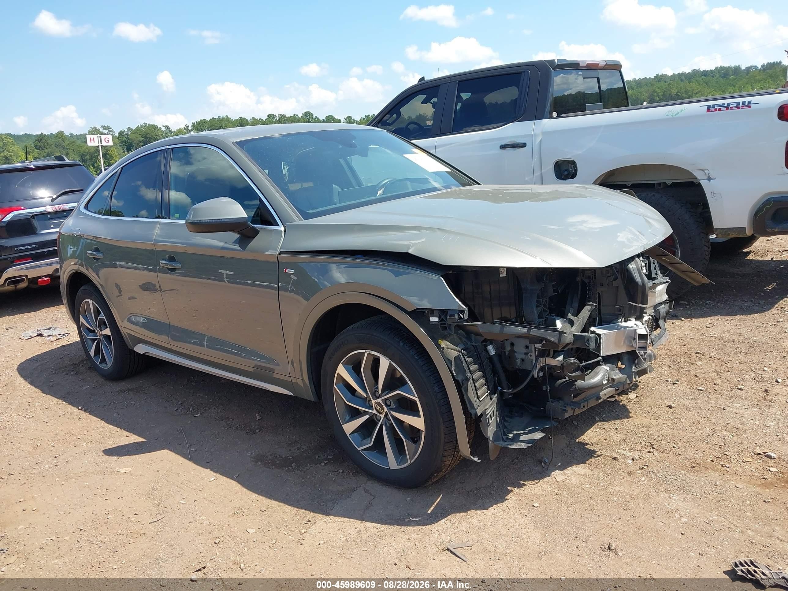 2023 Audi Q5 sportback VIN WA15AAFY6P2034703 IAAI salvage auction — Front End, Salvage (Alabama), sold $6,200 on 2026-09-25 (photo 1)