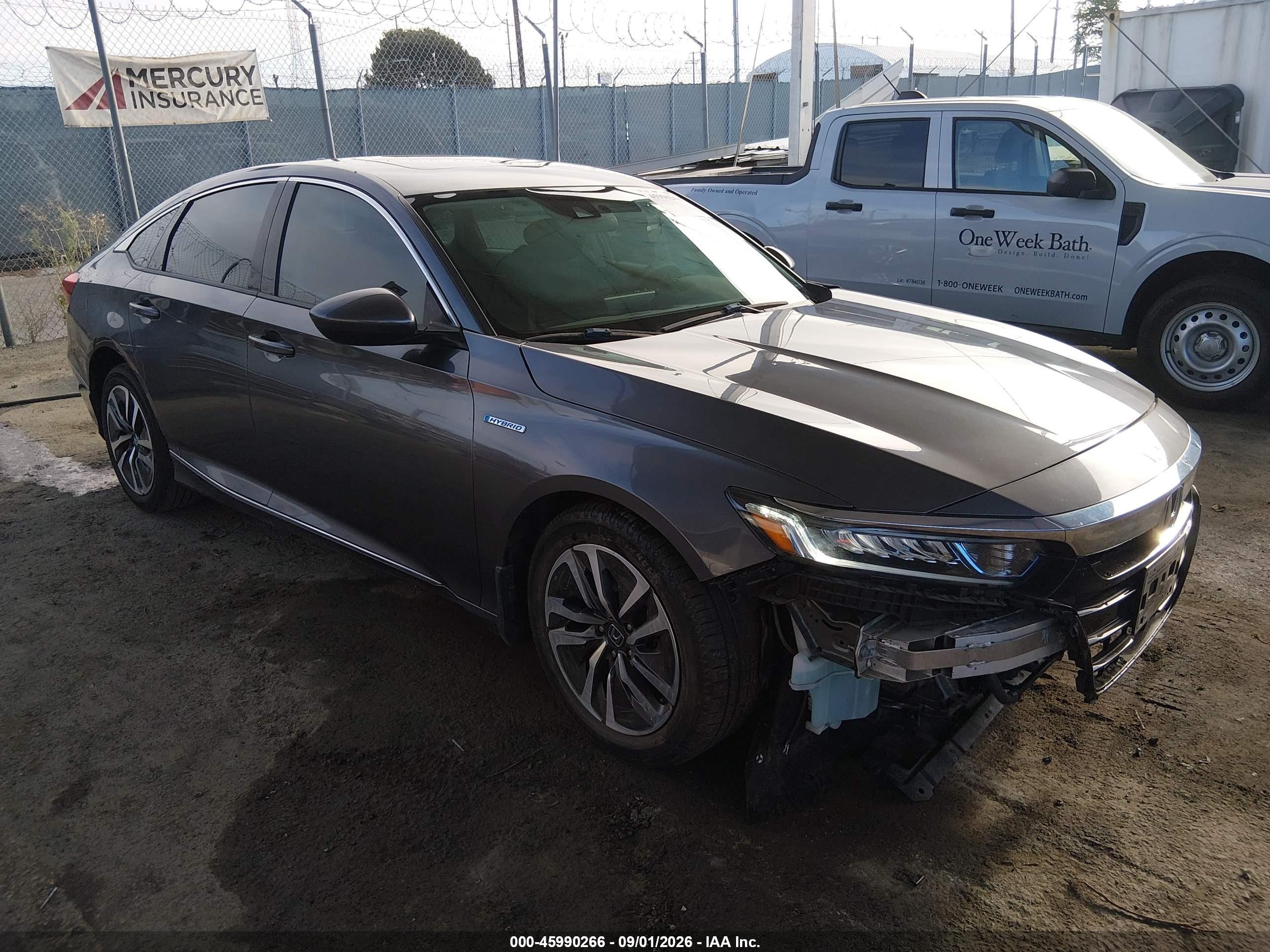 2019 Honda Accord VIN 1HGCV3F47KA020075 IAAI salvage auction — Unknown, Salvage (California), sold $5,600 on 2026-09-13 (photo 1)