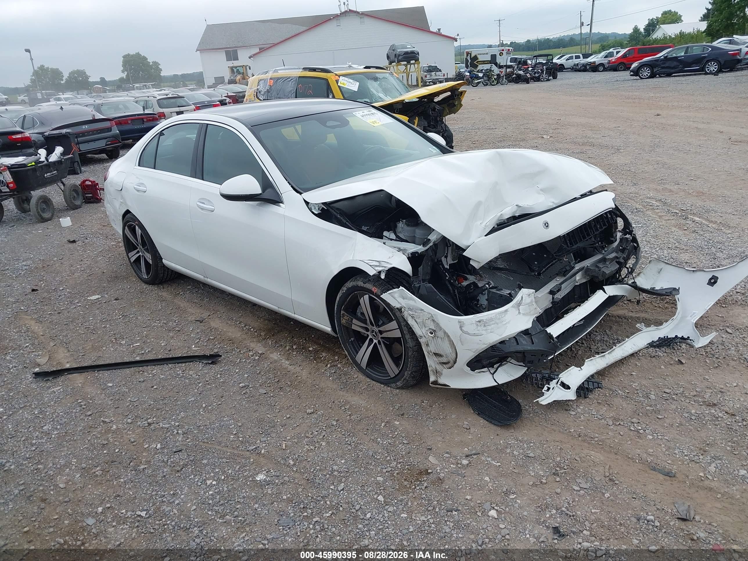 2025 Mercedes-Benz C-Class VIN W1KAF4HB2SR241496 — IAAI salvage auction photo