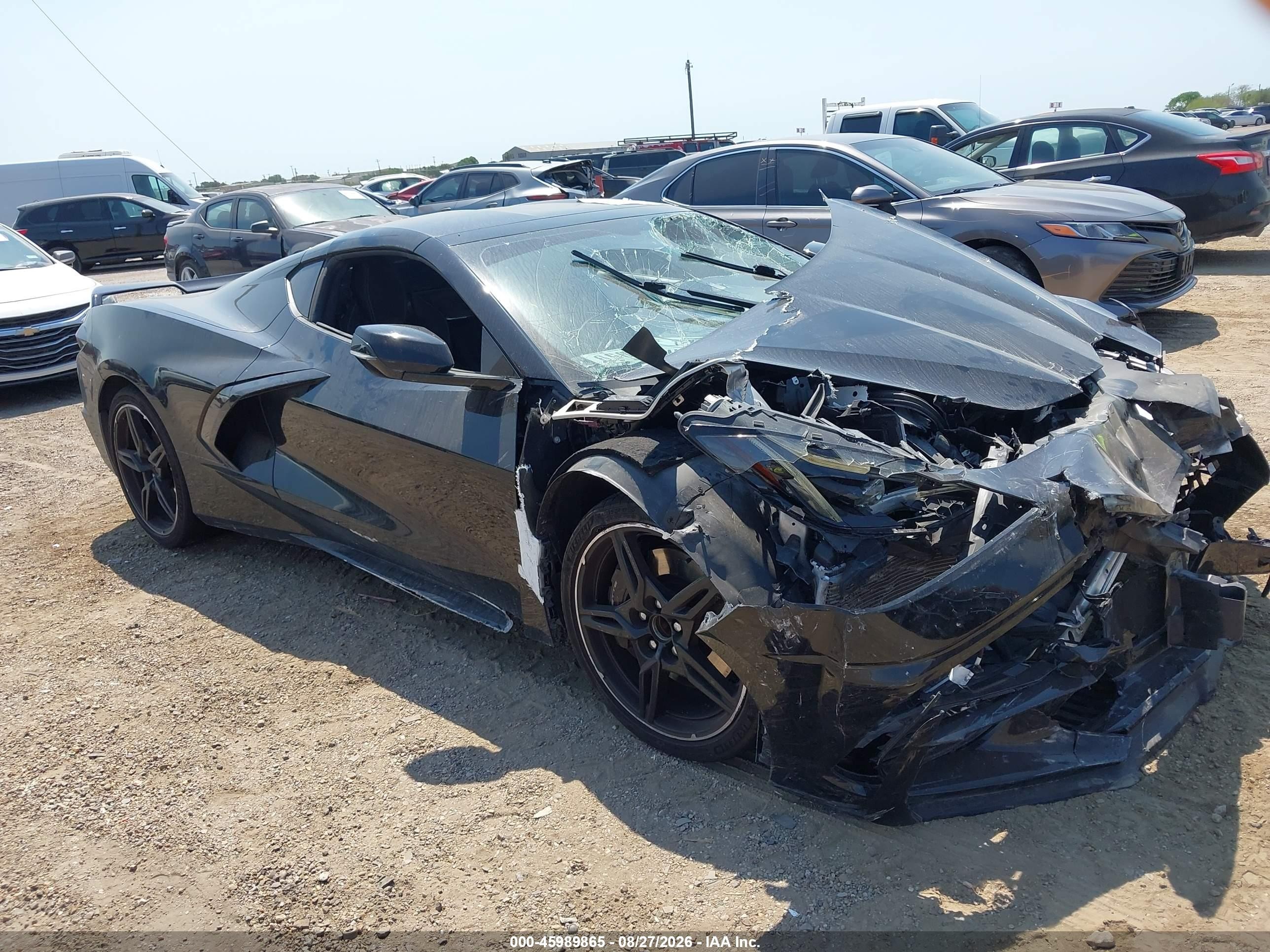 2020 Chevrolet Corvette Stingray VIN 1G1Y82D40L5108221 — IAAI salvage auction photo