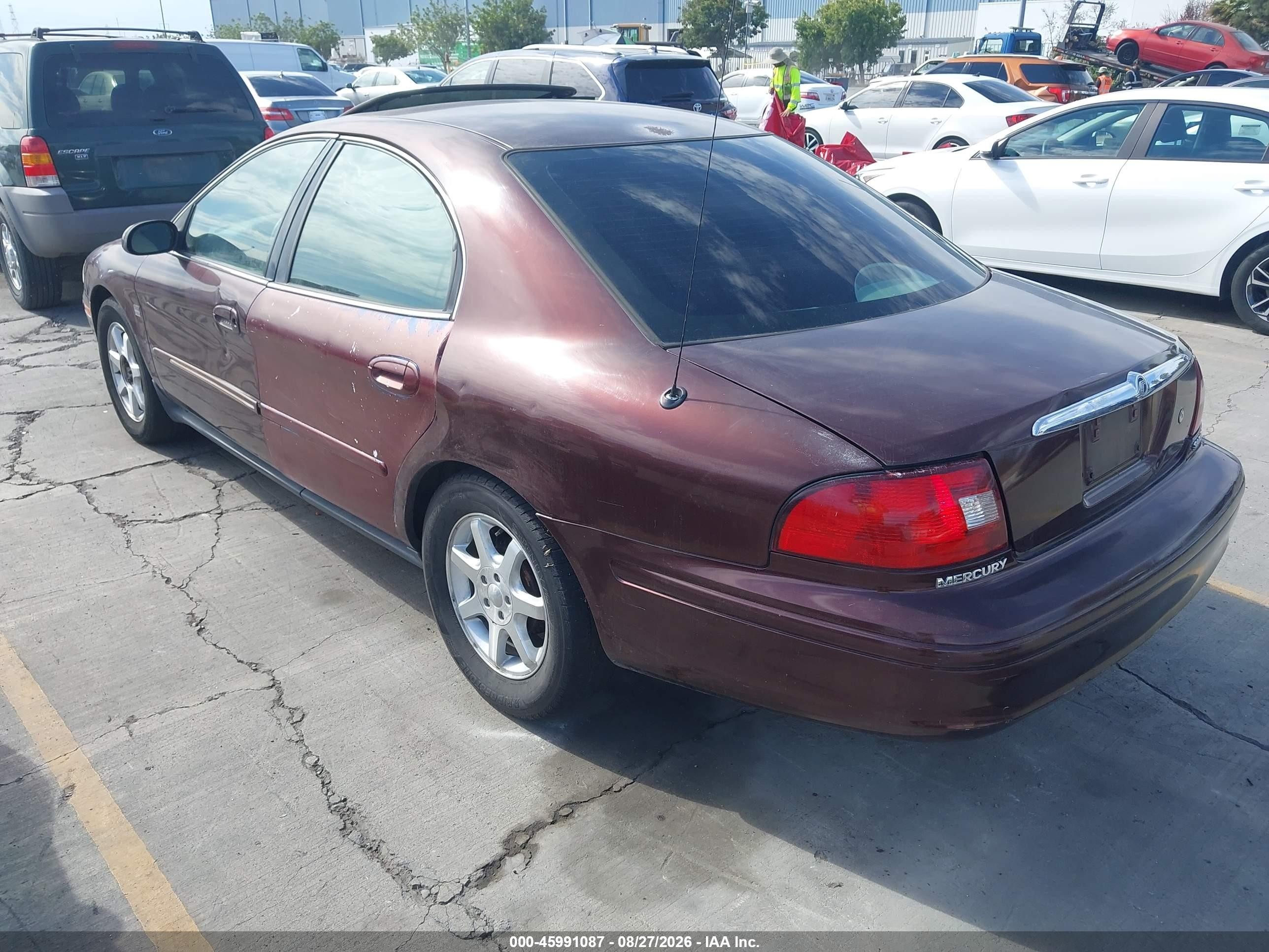2000 Mercury Sable VIN 1MEFM55S1YG640564 IAAI salvage auction — Normal Wear, Clear - Dealer Only (California), sold $150 on 2026-09-08 (photo 3)