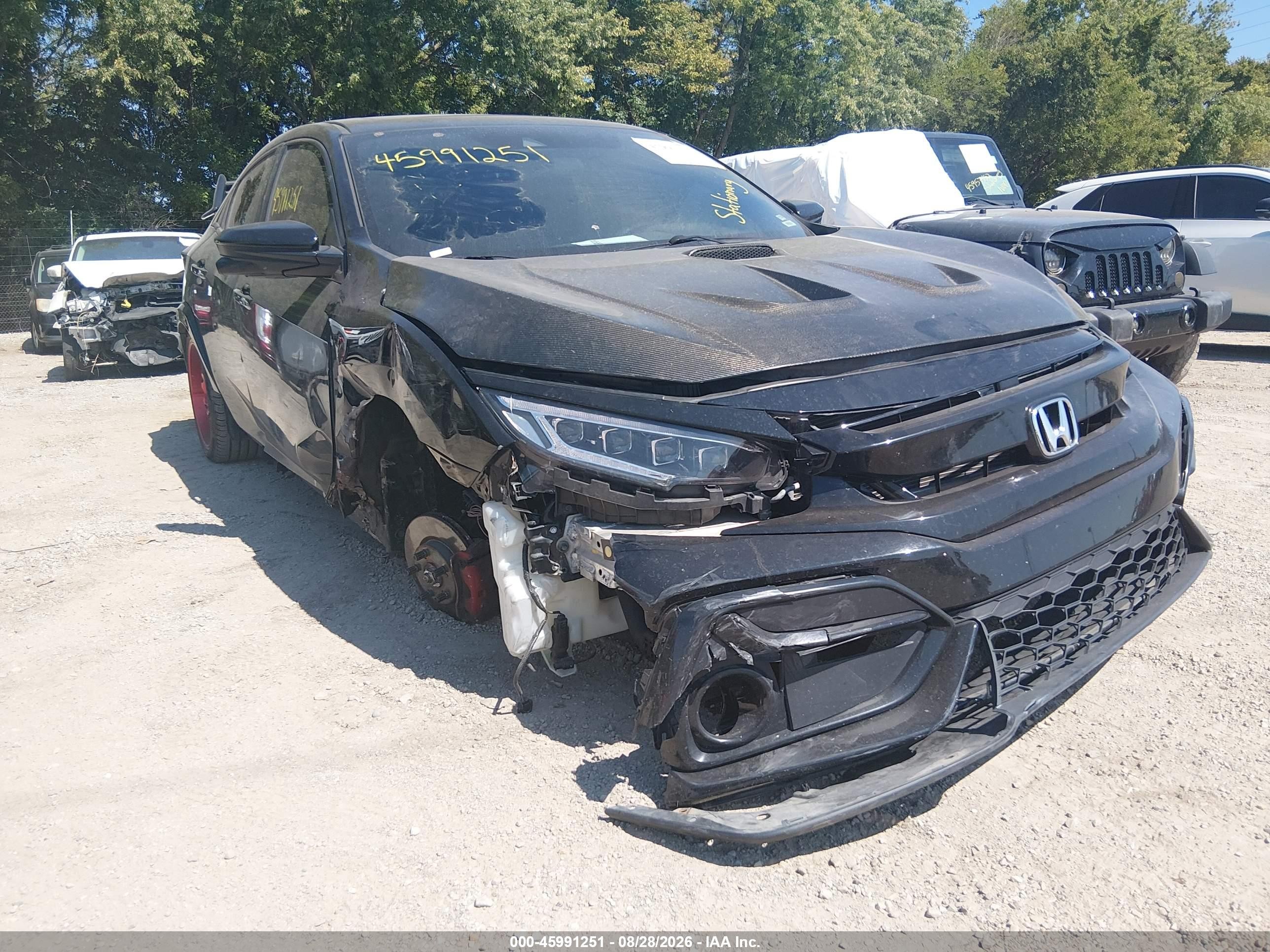 2021 Honda Civic VIN SHHFK7H67MU211501 IAAI salvage auction — Unknown, Salvage (Indiana), sold $5,000 on 2026-09-22 (photo 1)