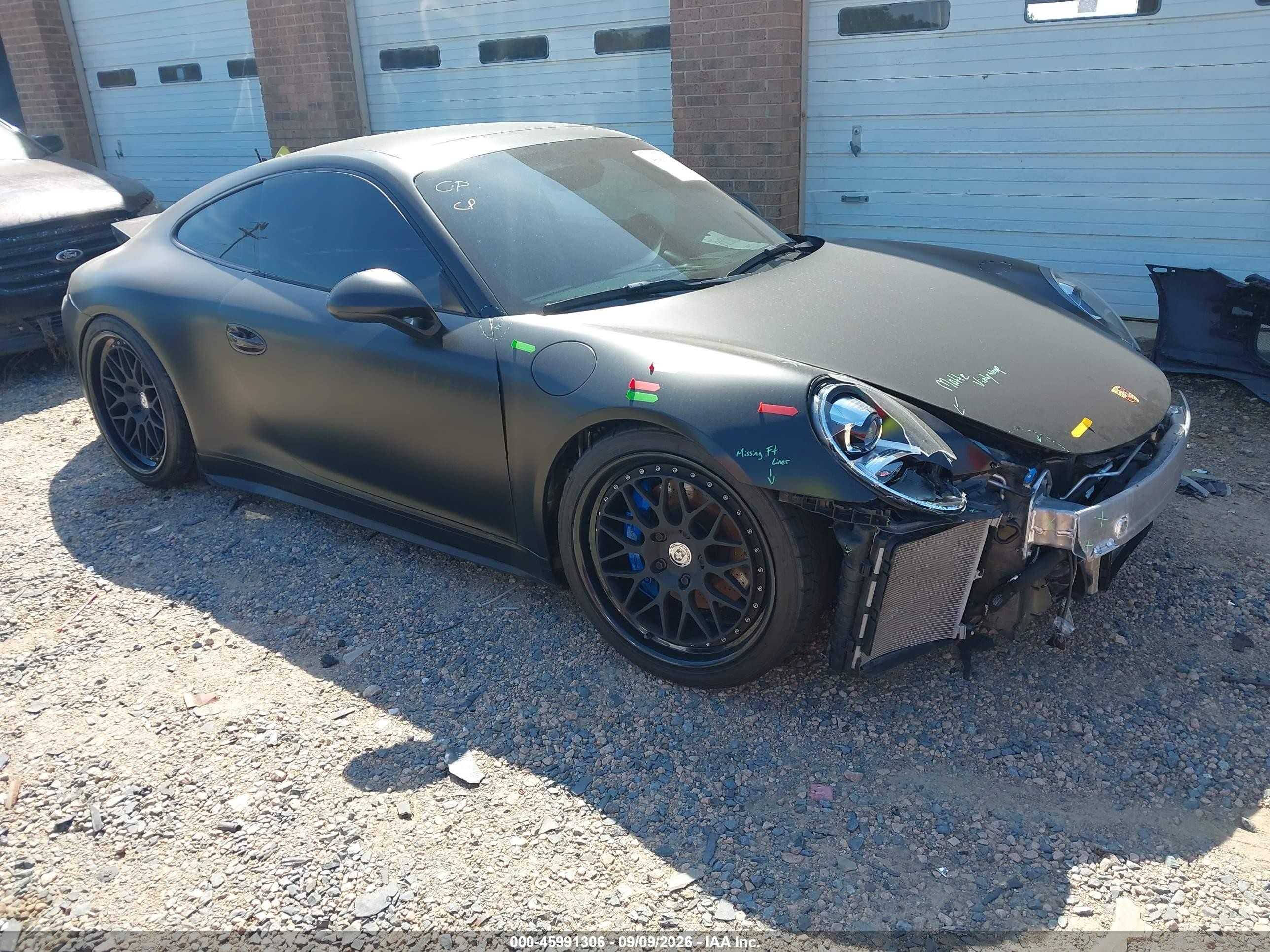 2013 Porsche 911 VIN WP0AB2A99DS120574 — IAAI salvage auction photo