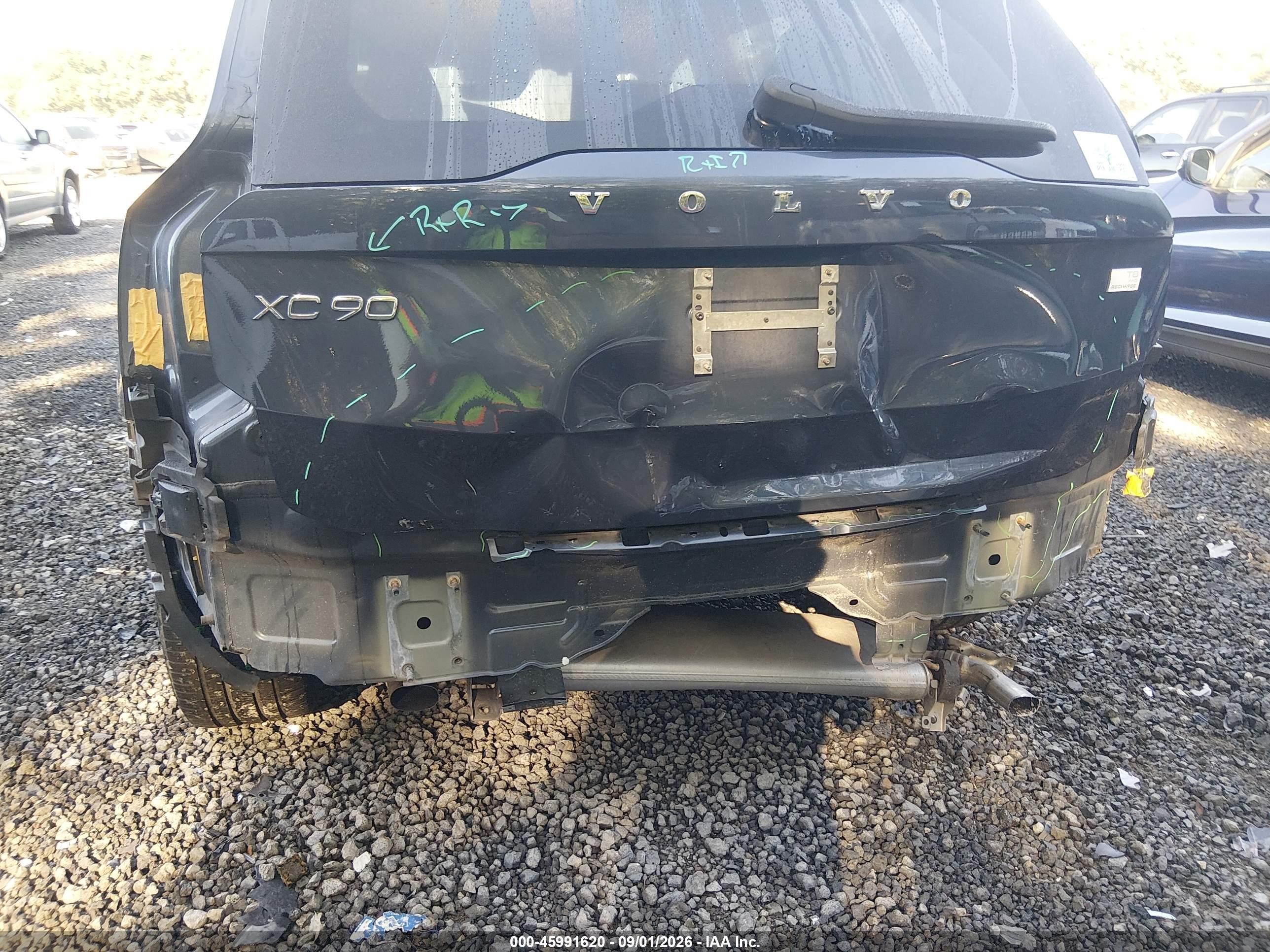 2021 Volvo XC90 Recharge VIN YV4BR0CK9M1758802 IAAI salvage auction — Rear End, Clear (South Carolina), sold $17,500 on 2026-09-29 (photo 6)