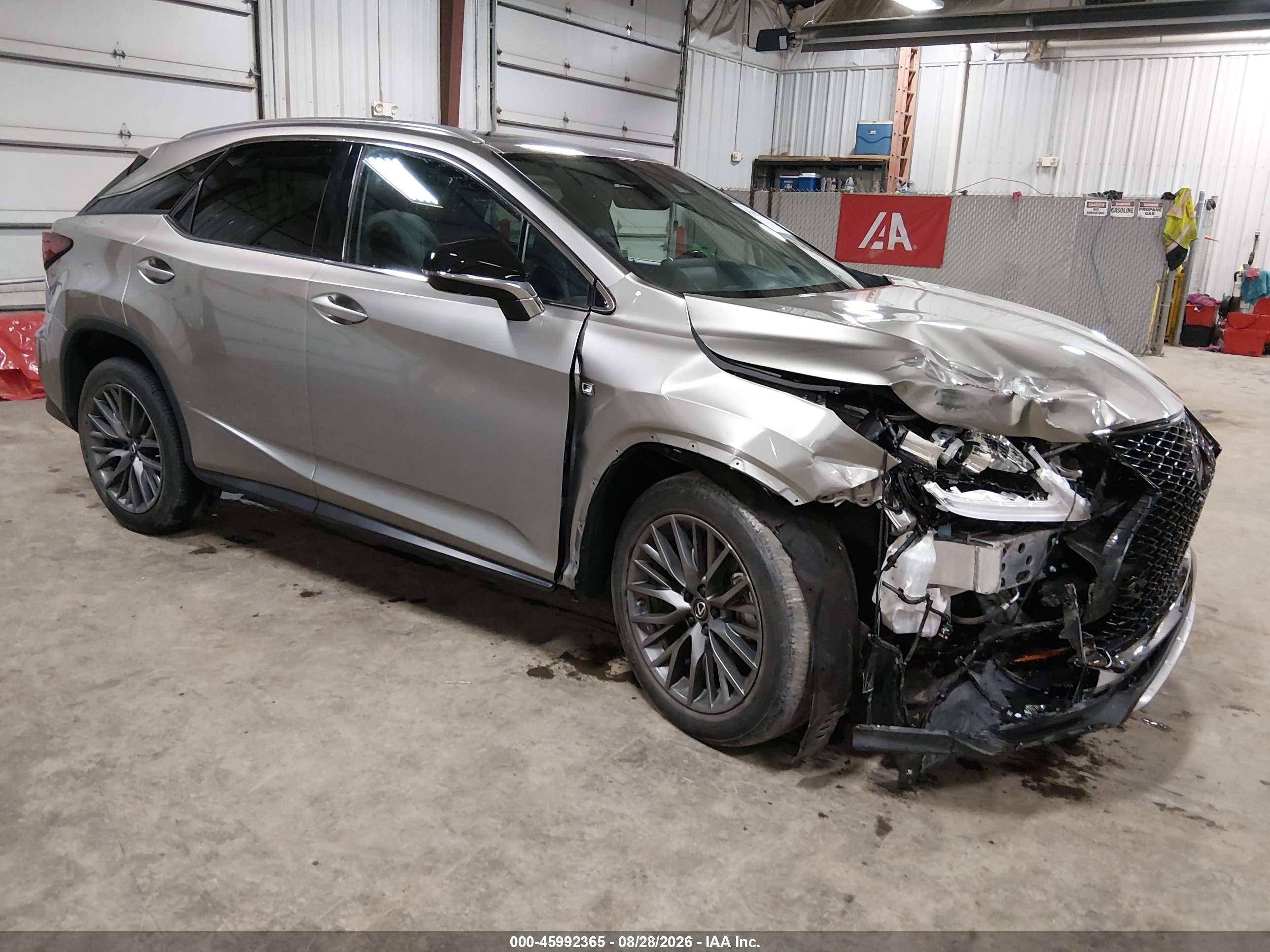 2022 Lexus RX 350 VIN 2T2SZMDA0NC309680 — IAAI salvage auction photo