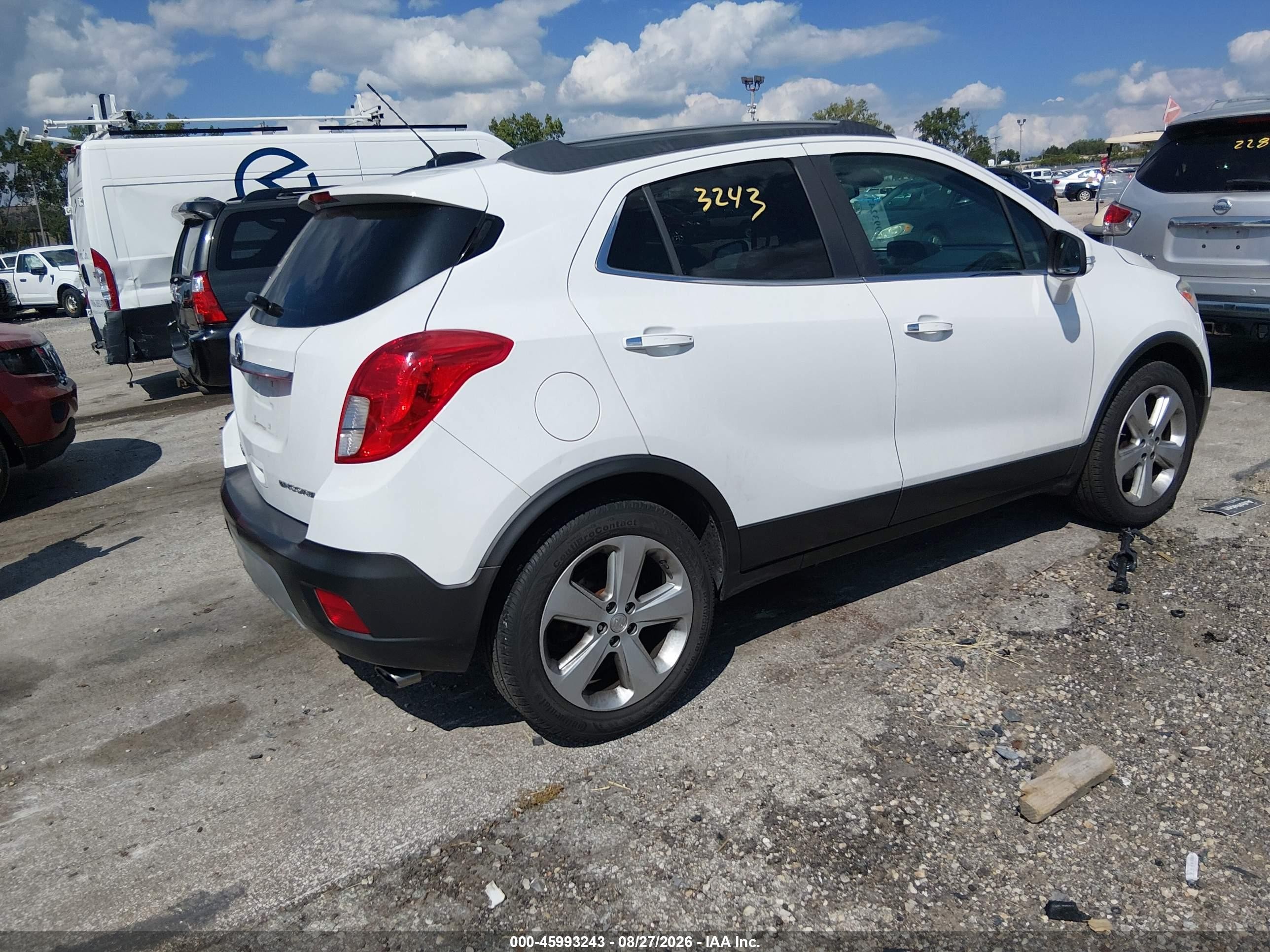 2016 Buick Encore VIN KL4CJASB6GB721902 IAAI salvage auction — Normal Wear, Clear (Illinois), sold $1,775 on 2026-09-08 (photo 4)