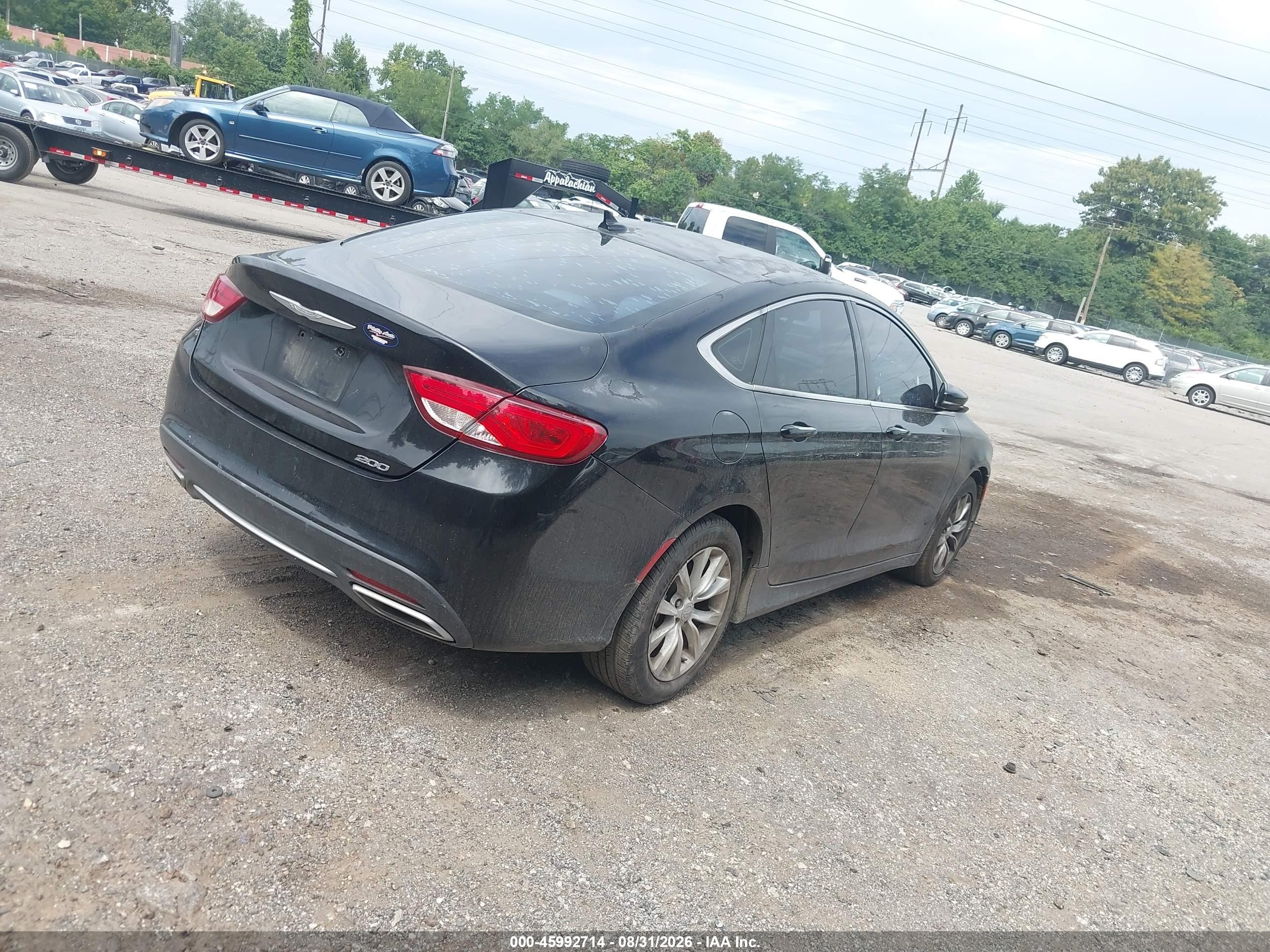 2015 Chrysler 200 VIN 1C3CCCCG1FN510310 IAAI salvage auction — Front End, Salvage (Pennsylvania), sold $1,100 on 2026-09-11 (photo 4)
