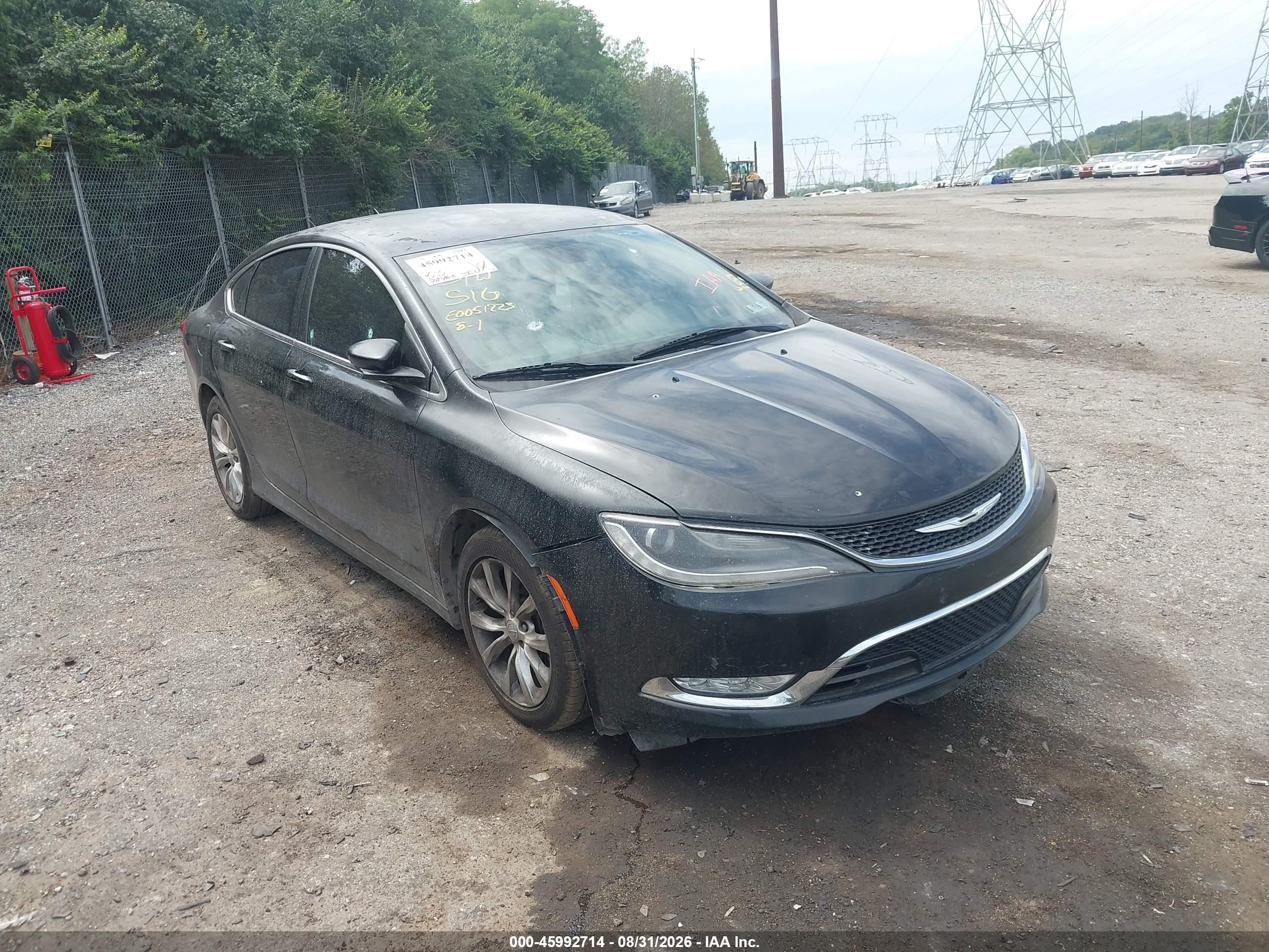 2015 Chrysler 200 VIN 1C3CCCCG1FN510310 IAAI salvage auction — Front End, Salvage (Pennsylvania), sold $1,100 on 2026-09-11 (photo 6)