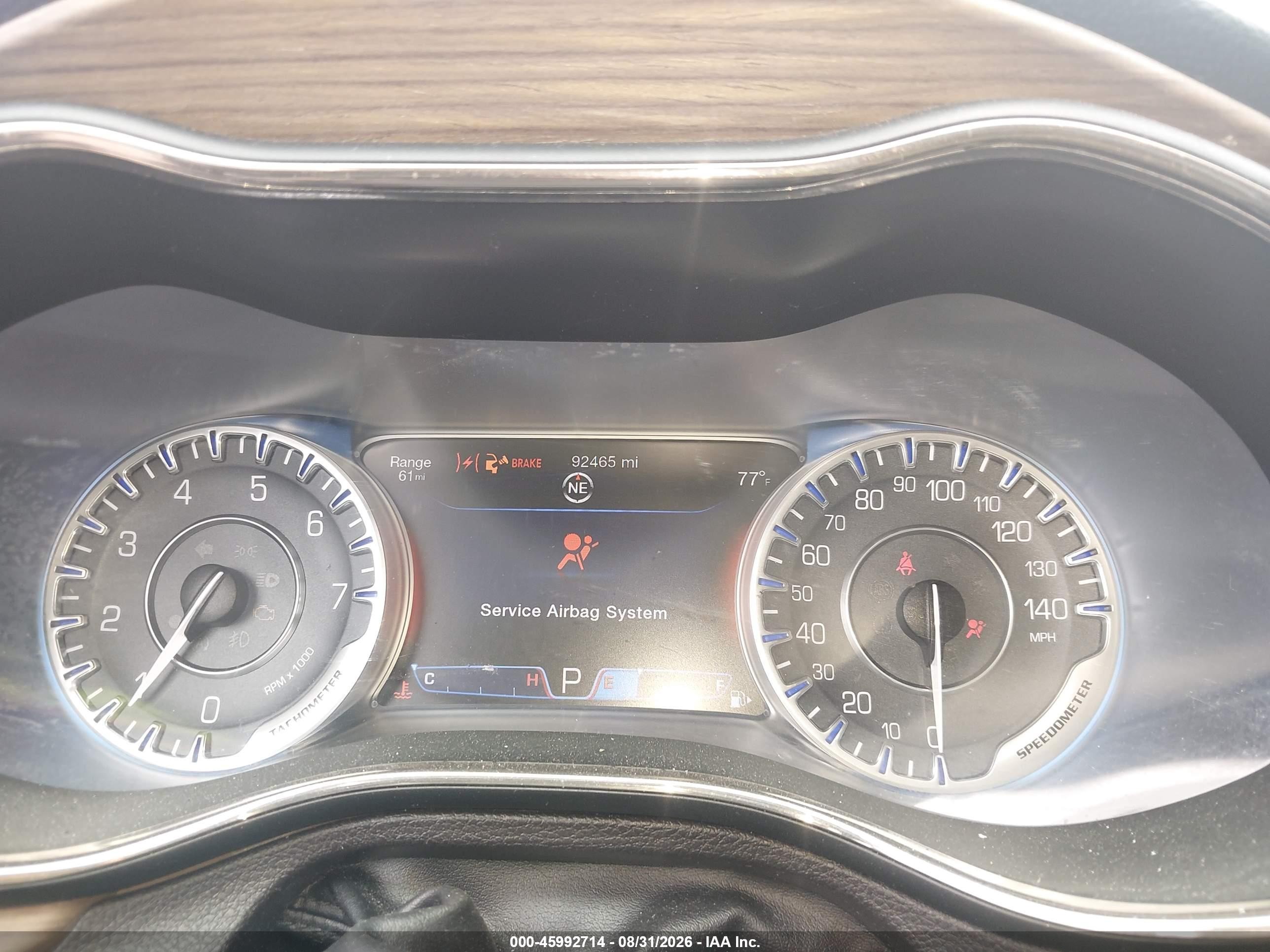 2015 Chrysler 200 VIN 1C3CCCCG1FN510310 IAAI salvage auction — Front End, Salvage (Pennsylvania), sold $1,100 on 2026-09-11 (photo 7)