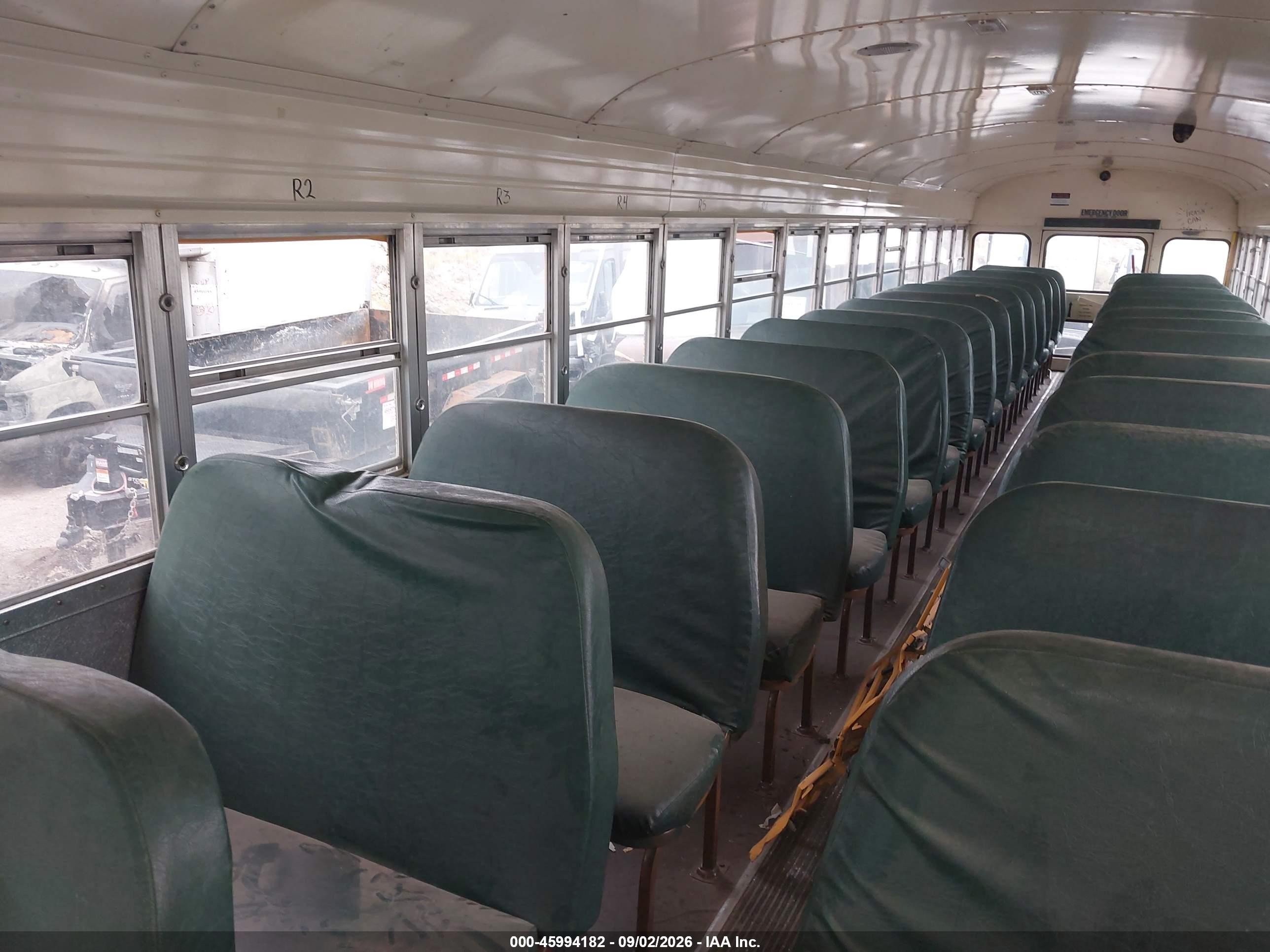 1990 Blue Bird School Bus / Transit Bus VIN 1BABMC7A5LF037070 IAAI salvage auction — Front End, Clear (Indiana), sold $25 on 2026-09-23 (photo 5)