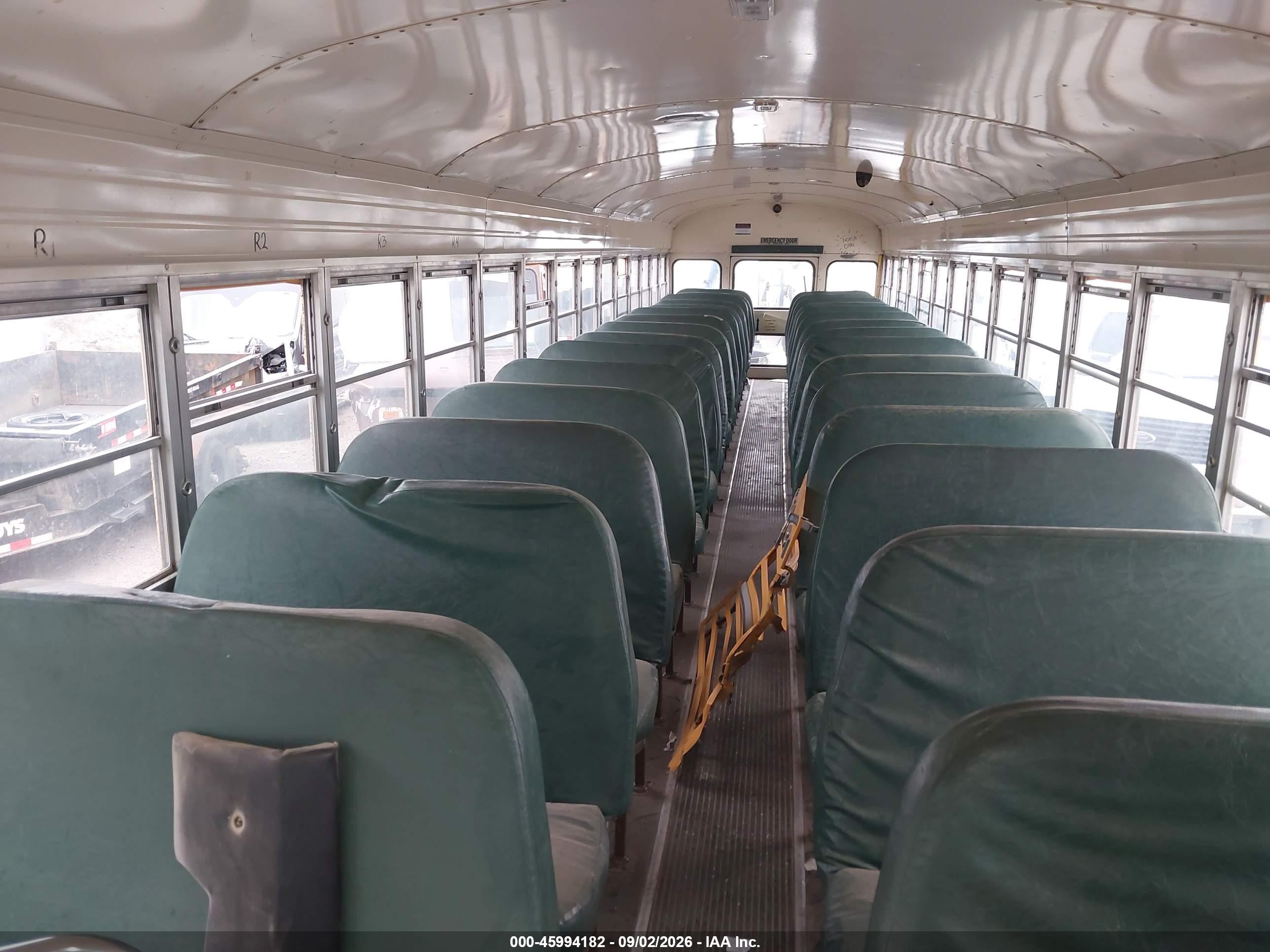 1990 Blue Bird School Bus / Transit Bus VIN 1BABMC7A5LF037070 IAAI salvage auction — Front End, Clear (Indiana), sold $25 on 2026-09-23 (photo 8)