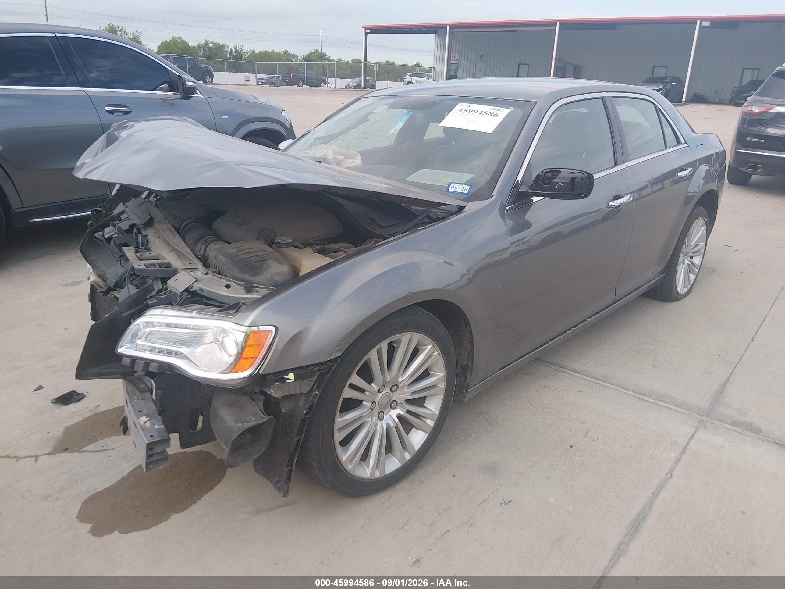 2012 Chrysler 300 VIN 2C3CCACGXCH195080 IAAI salvage auction — Front End, Salvage (Texas), sold $1,200 on 2026-10-10 (photo 2)