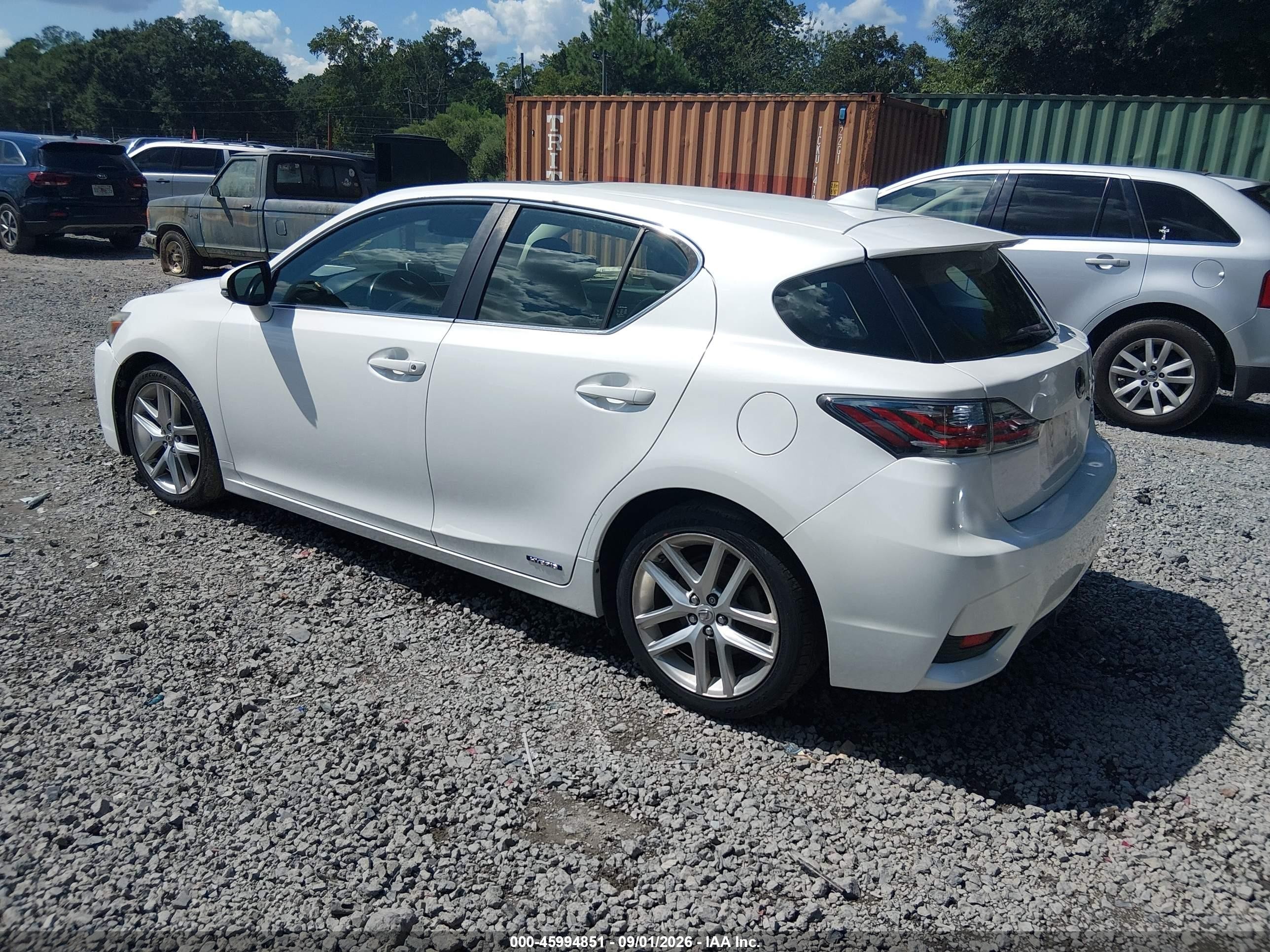 2014 Lexus Ct VIN JTHKD5BH4E2181868 IAAI salvage auction — Mechanical, Salvage (South Carolina), sold $4,850 on 2026-09-26 (photo 3)