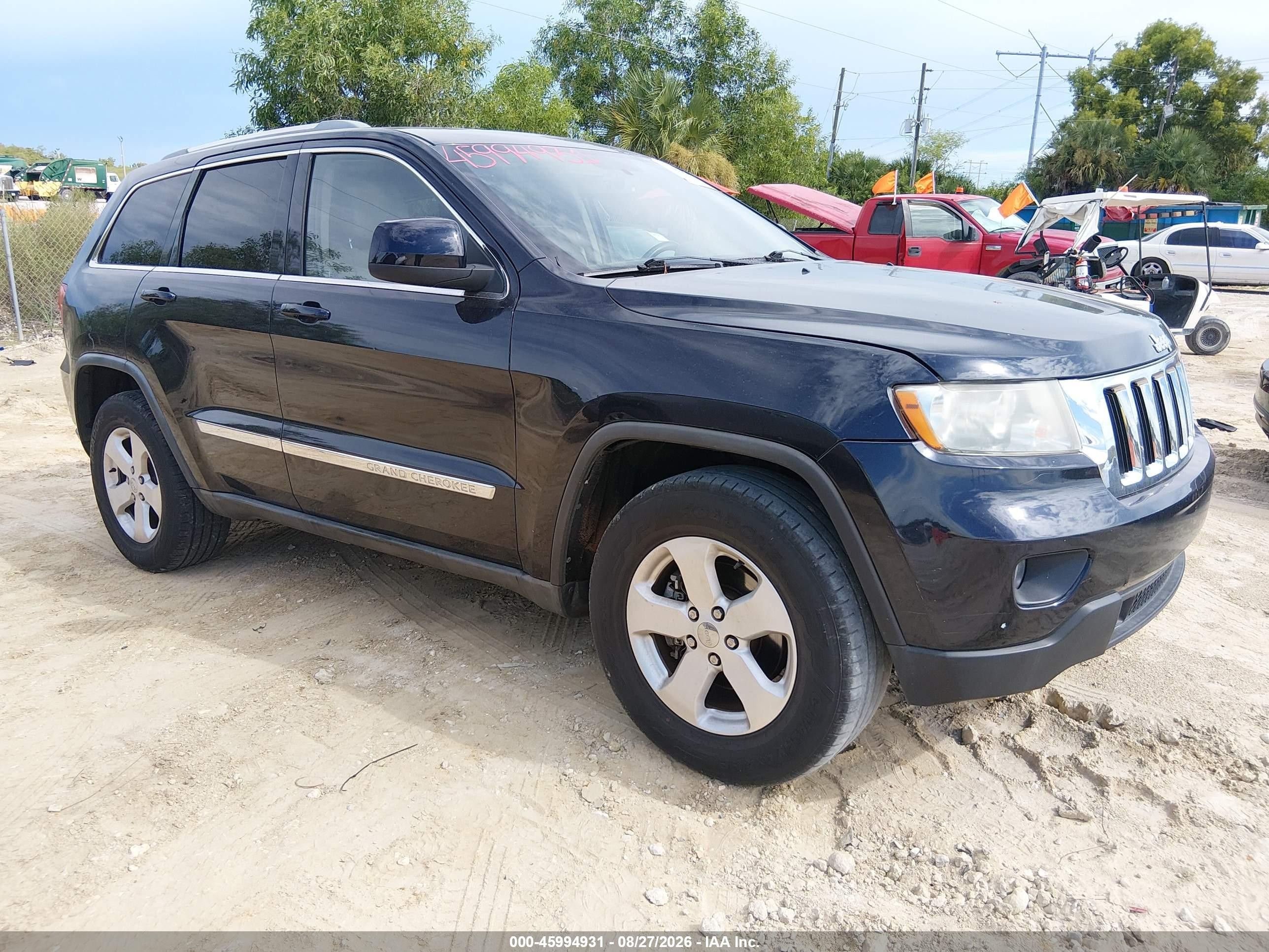 2011 Jeep Grand cherokee VIN 1J4RR4GG3BC656180 IAAI salvage auction — Normal Wear, Clear (Alabama), sold $1,250 on 2026-09-09 (photo 1)