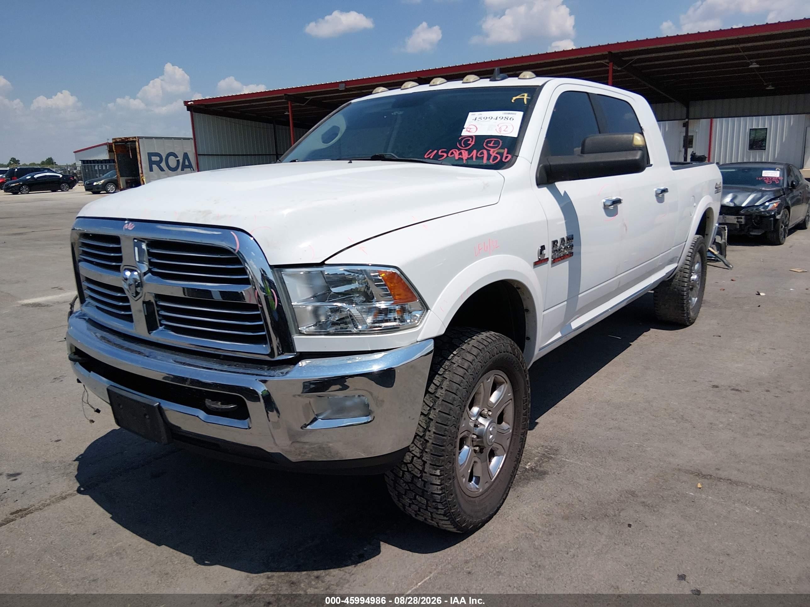 2018 Ram 2500 VIN 3C6UR5MLXJG409460 IAAI salvage auction — Side, Salvage (Texas), sold $9,000 on 2026-09-12 (photo 2)