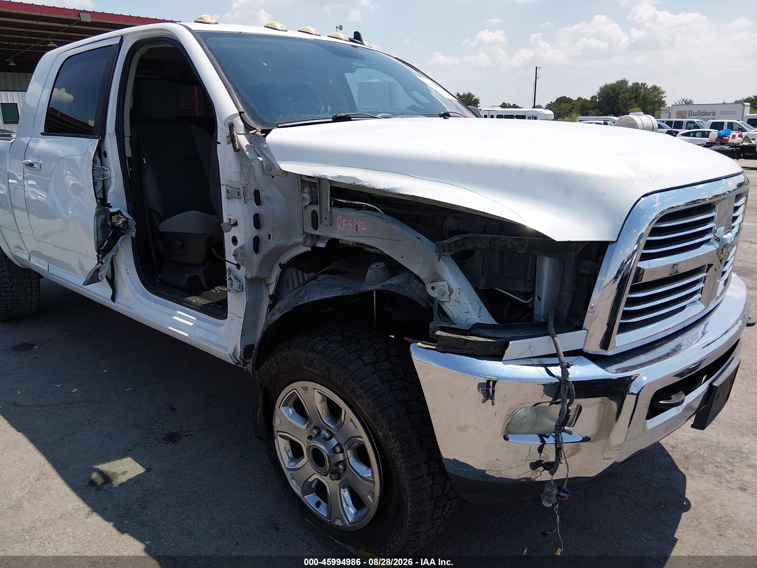 2018 Ram 2500 VIN 3C6UR5MLXJG409460 IAAI salvage auction — Side, Salvage (Texas), sold $9,000 on 2026-09-12 (photo 6)