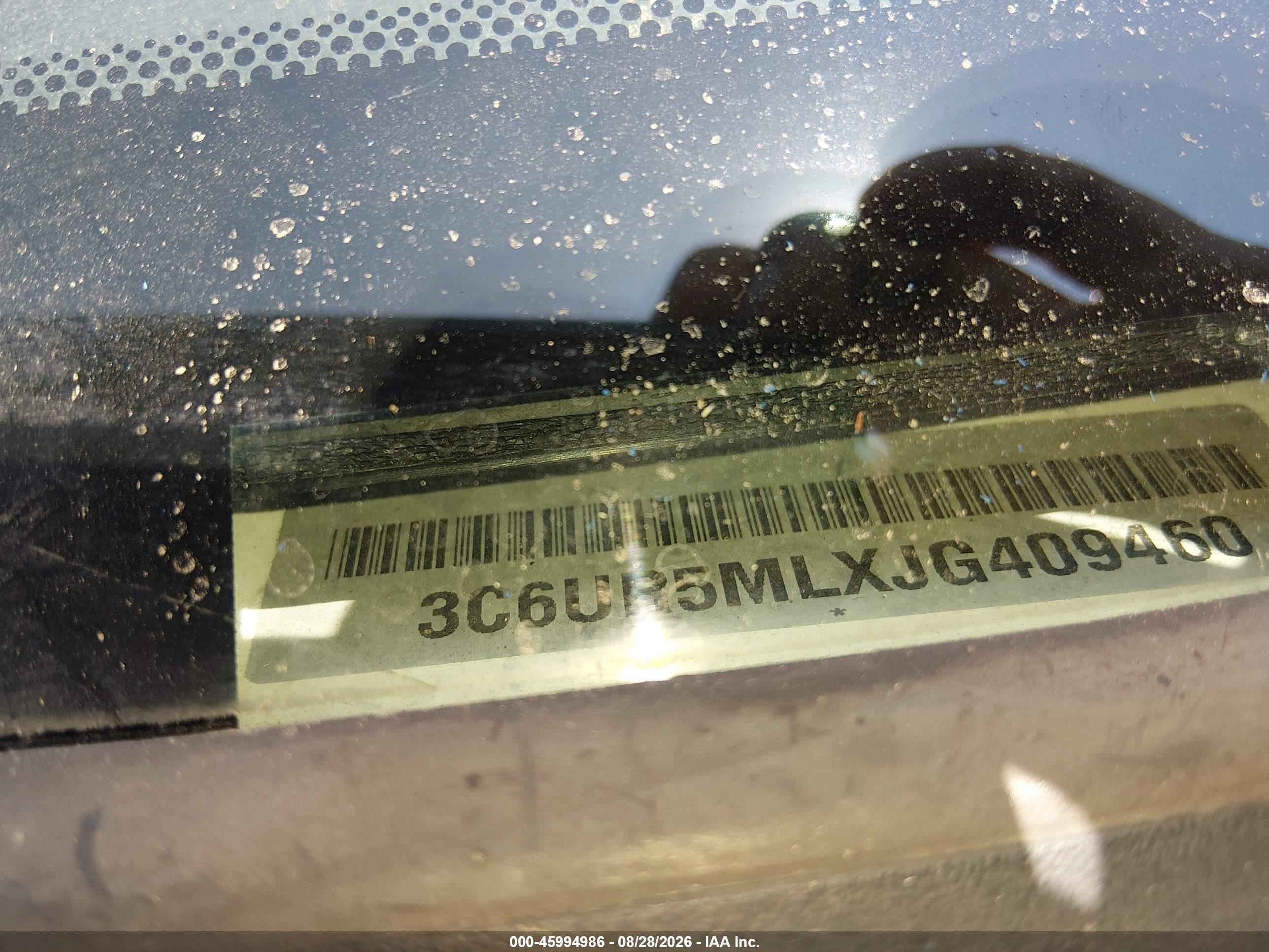 2018 Ram 2500 VIN 3C6UR5MLXJG409460 IAAI salvage auction — Side, Salvage (Texas), sold $9,000 on 2026-09-12 (photo 9)