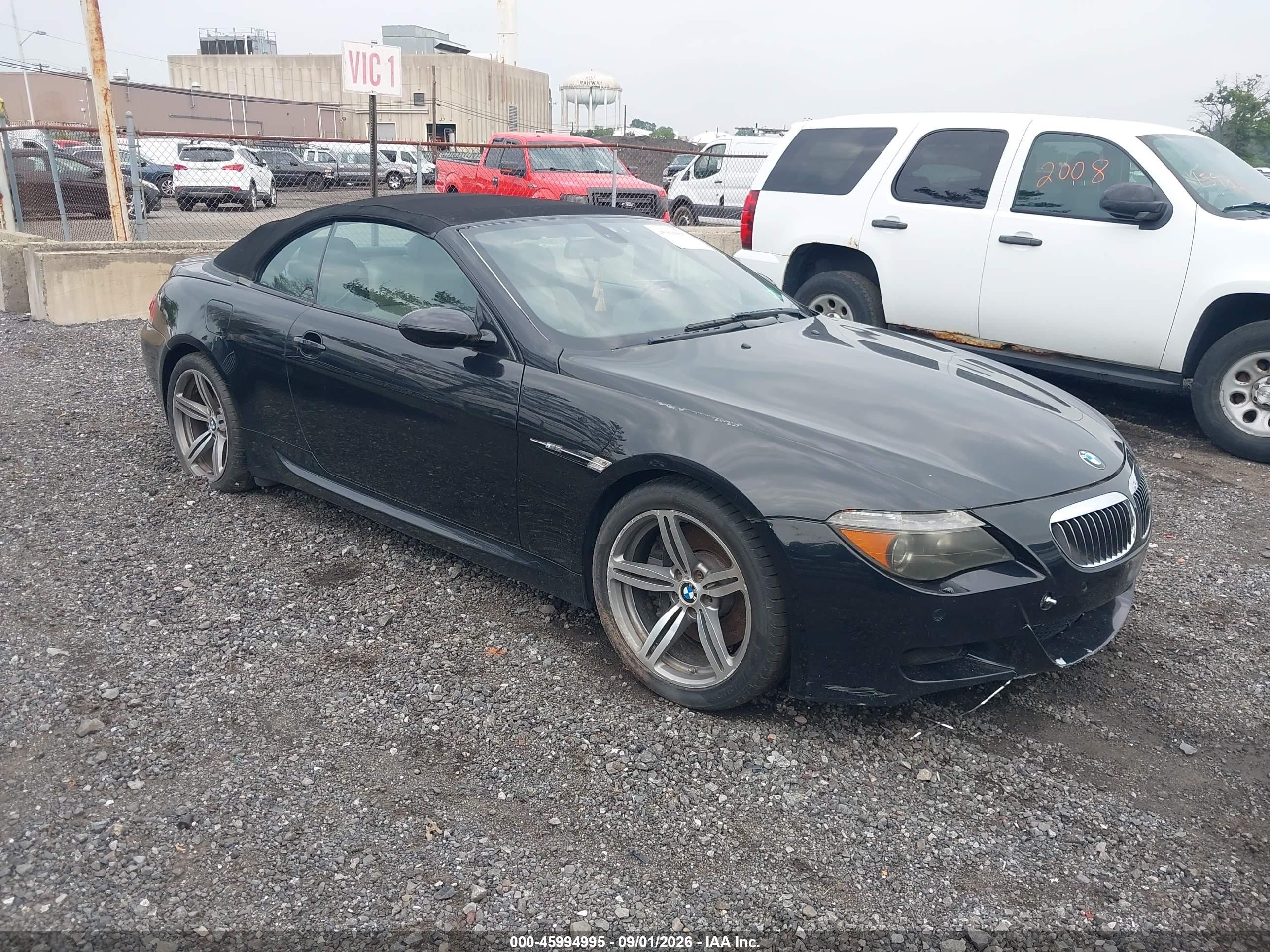 2007 BMW M6 VIN WBSEK935X7CS32828 IAAI salvage auction — Normal Wear, Clear (New Jersey), sold $7,175 on 2026-09-09 (photo 1)