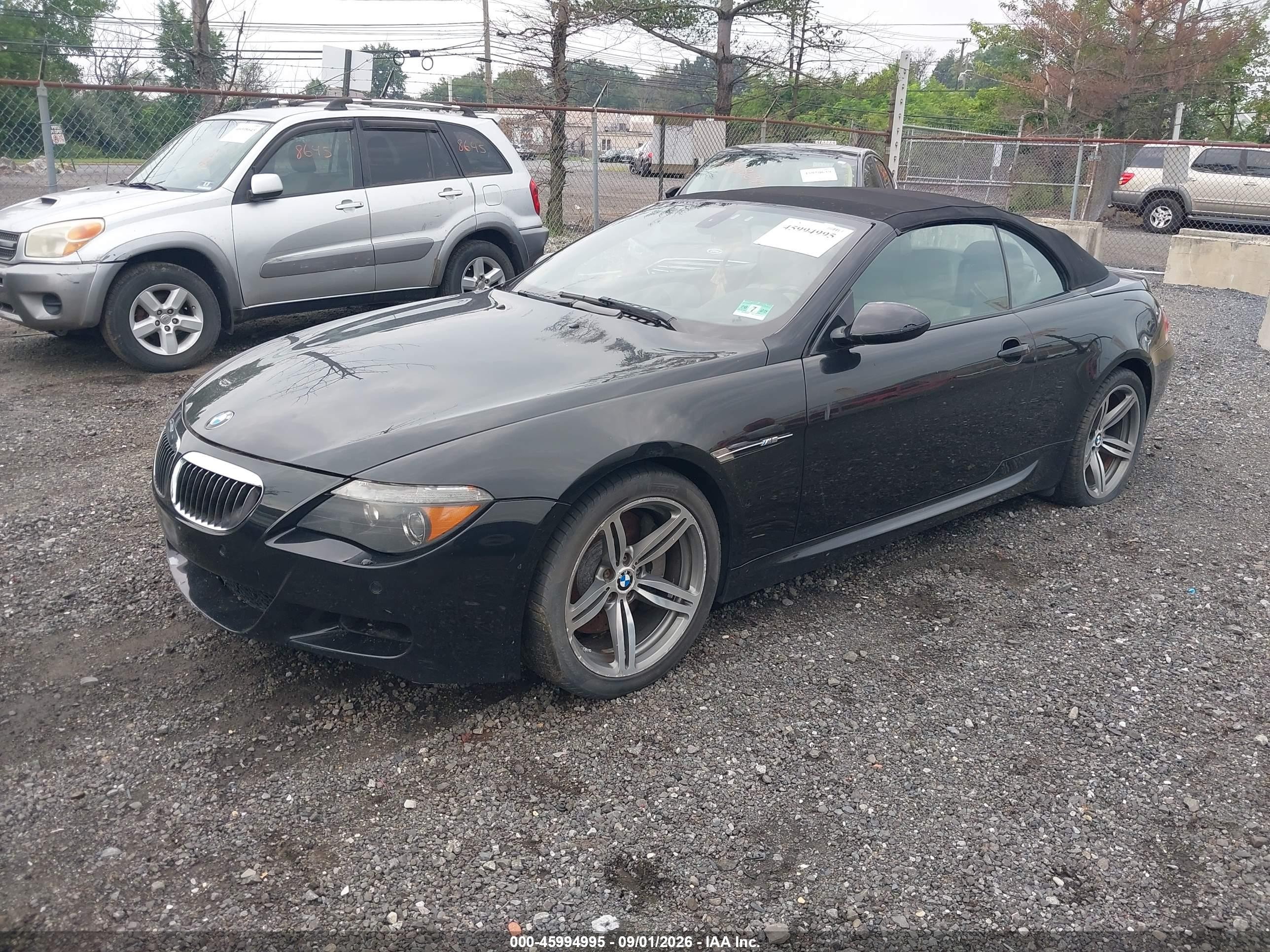 2007 BMW M6 VIN WBSEK935X7CS32828 IAAI salvage auction — Normal Wear, Clear (New Jersey), sold $7,175 on 2026-09-09 (photo 2)